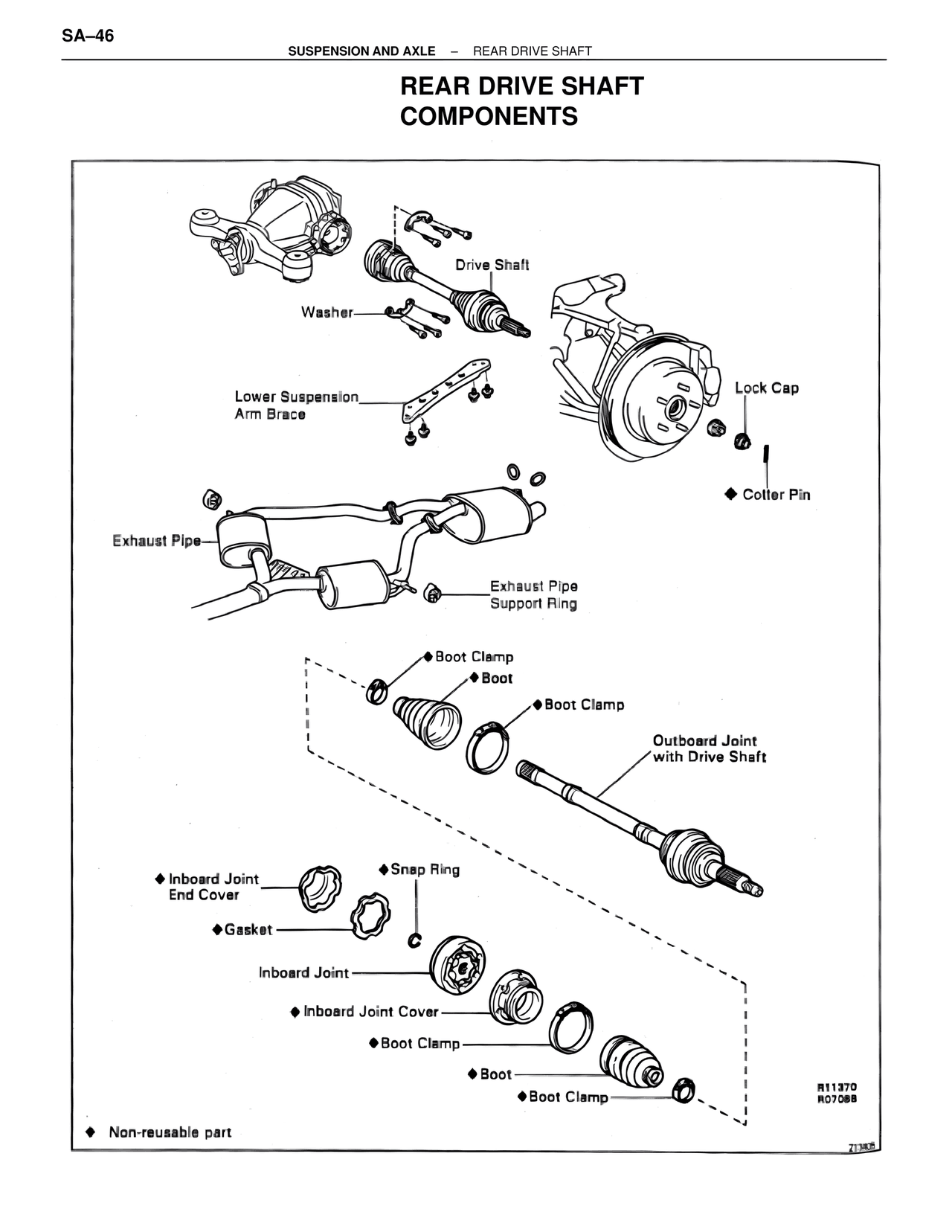 Rear Drive Shaft Components — MK4 Supra Suspension & Axle, page 46