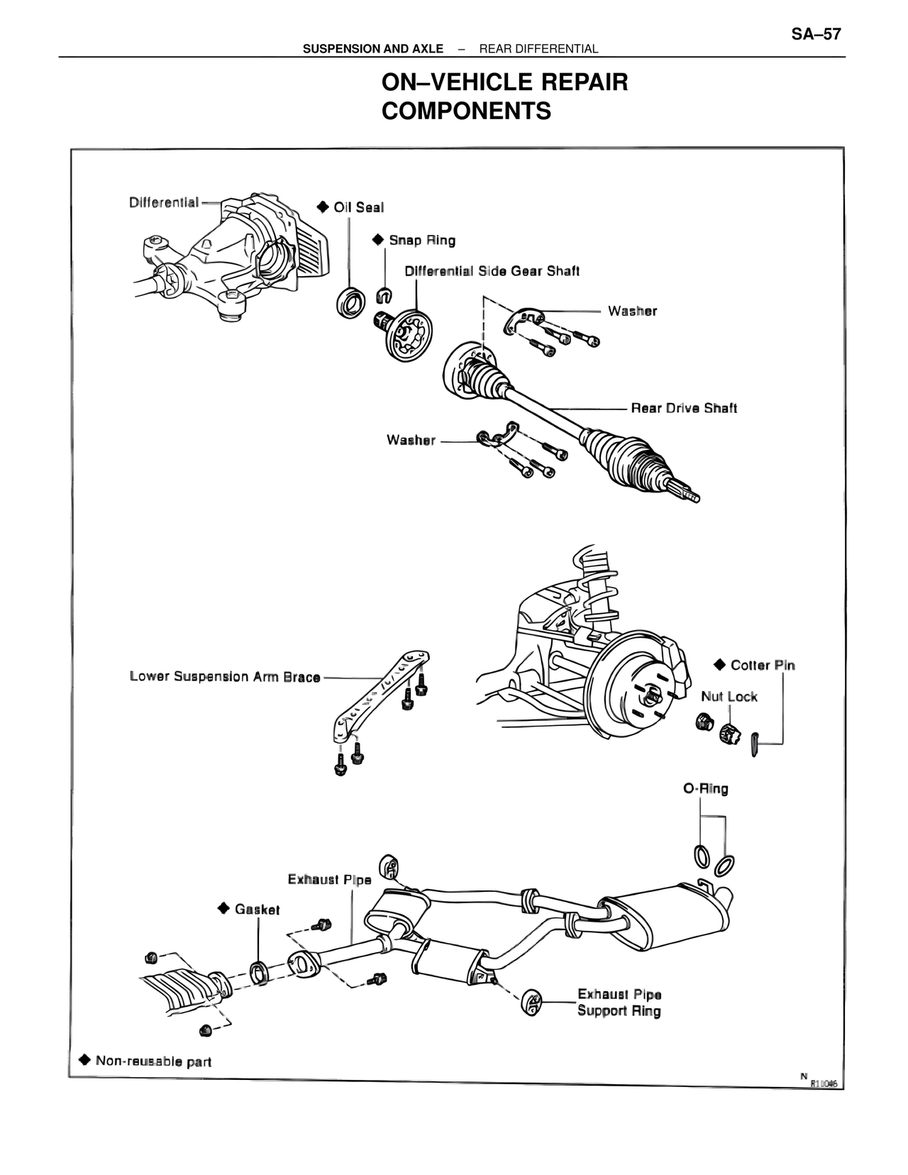 On–vehicle Repair Components — MK4 Supra Suspension & Axle, page 57