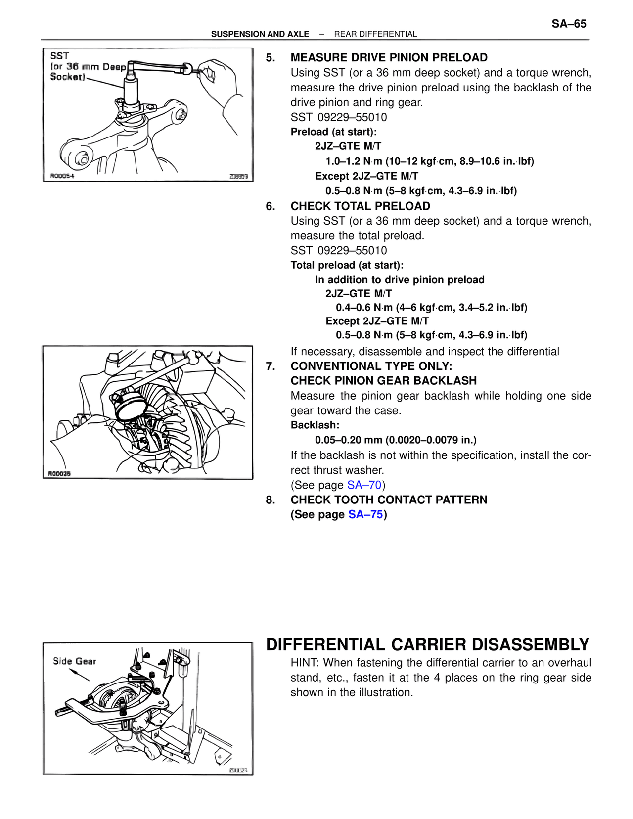 Differential Carrier Disassembly — MK4 Supra Suspension & Axle, page 65