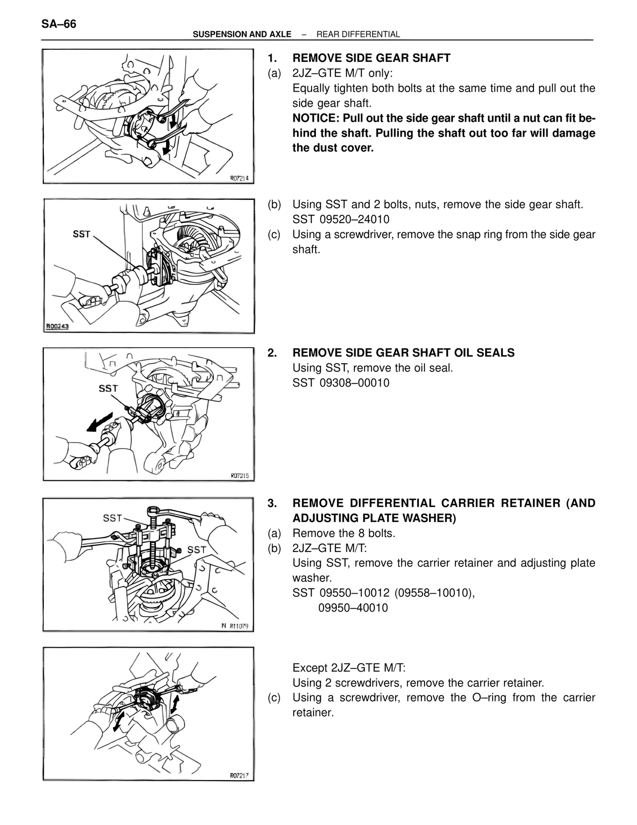 Suspension & Axle — MK4 Supra Suspension & Axle, page 66