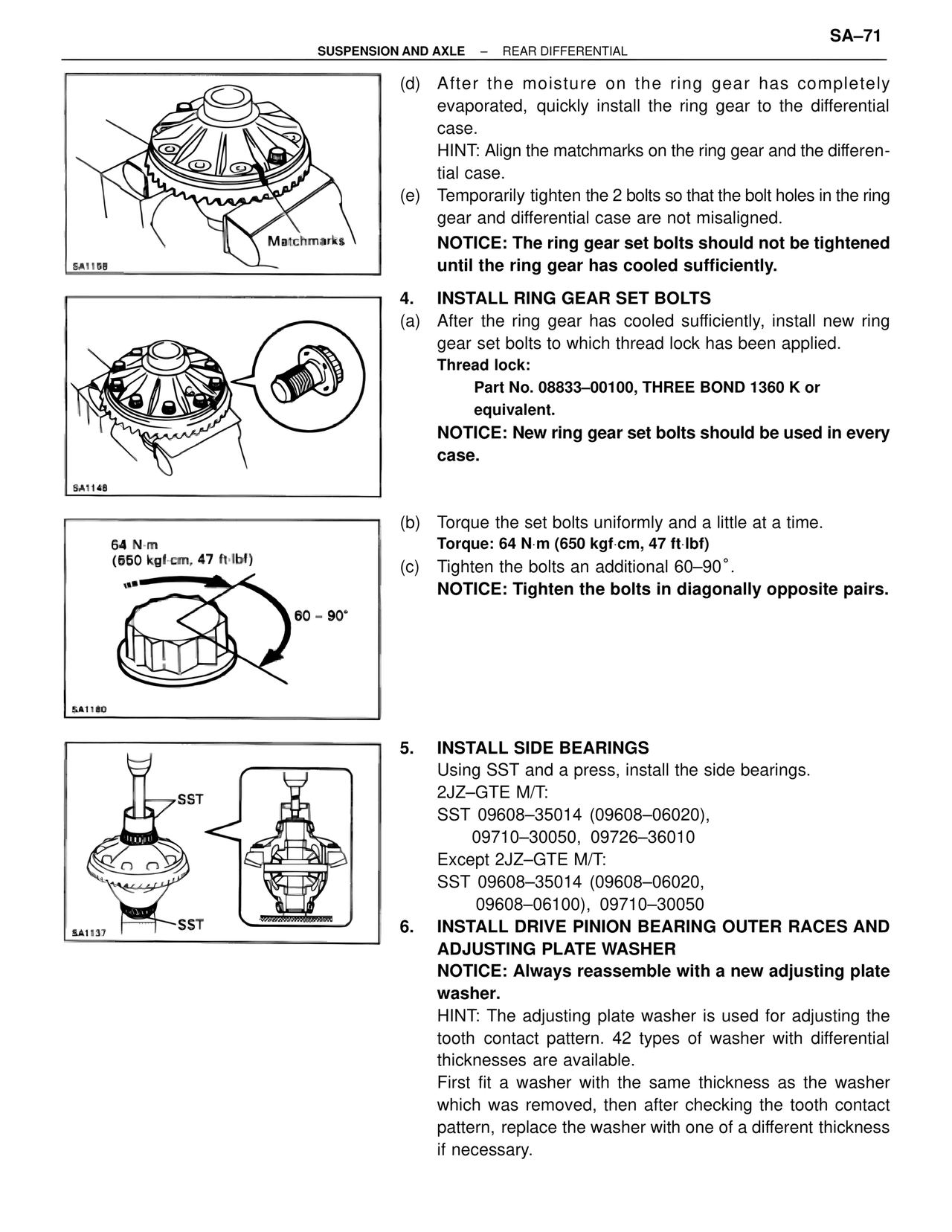 Suspension & Axle — MK4 Supra Suspension & Axle, page 71
