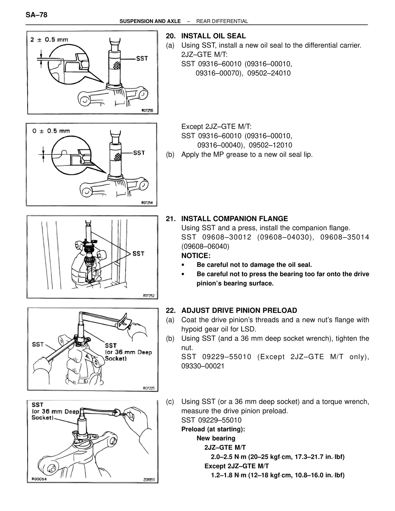 Suspension & Axle — MK4 Supra Suspension & Axle, page 78