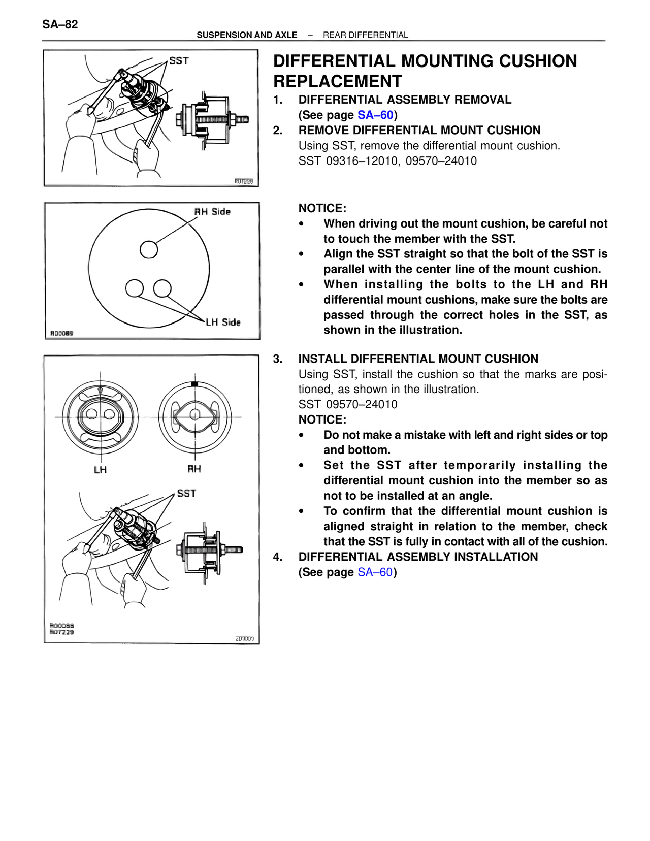 Differential Mounting Cushion Replacement — MK4 Supra Suspension & Axle, page 82