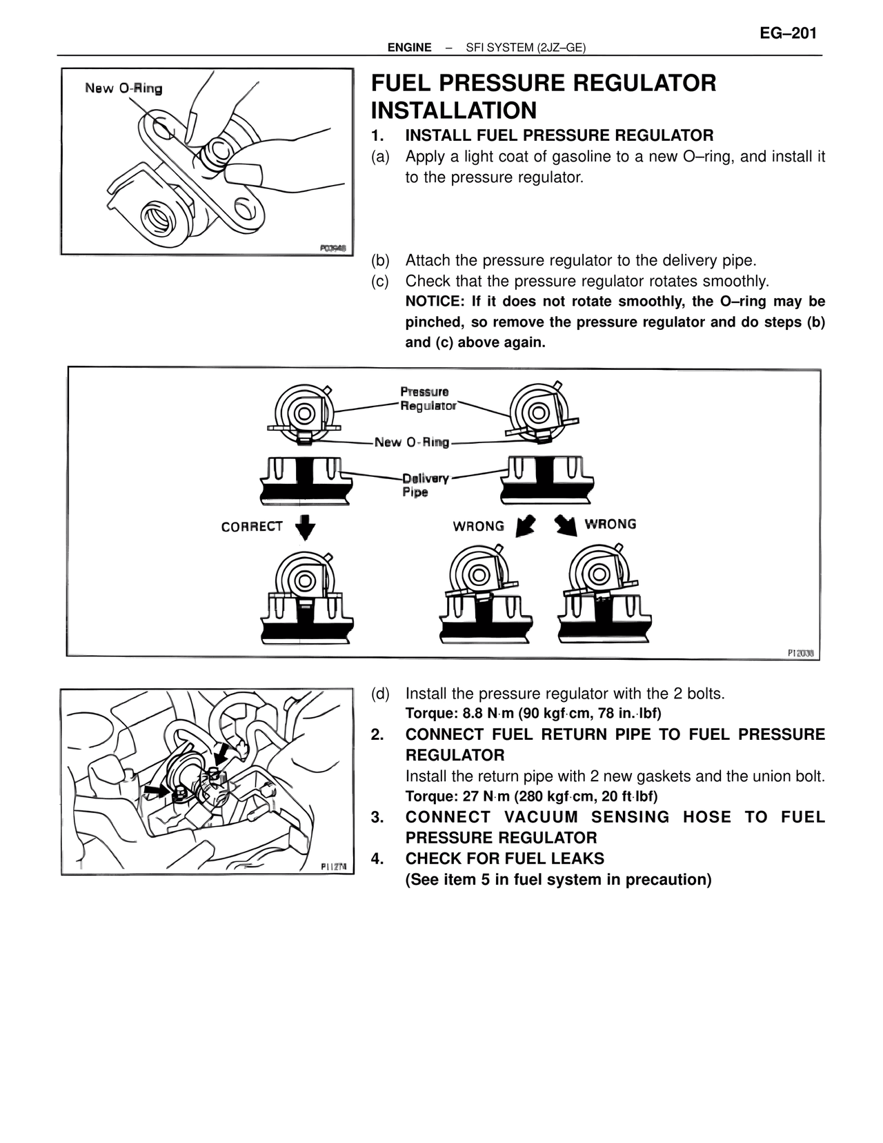 Fuel Pressure Regulator Installation — MK4 Supra SFI System 2JZ-GE, page 15
