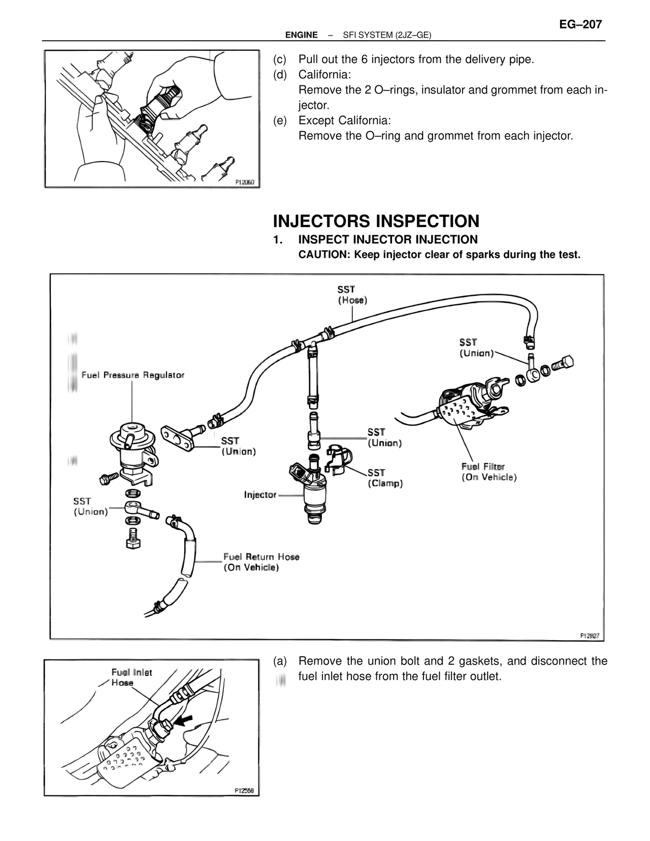 Injectors Inspection — MK4 Supra SFI System 2JZ-GE, page 21