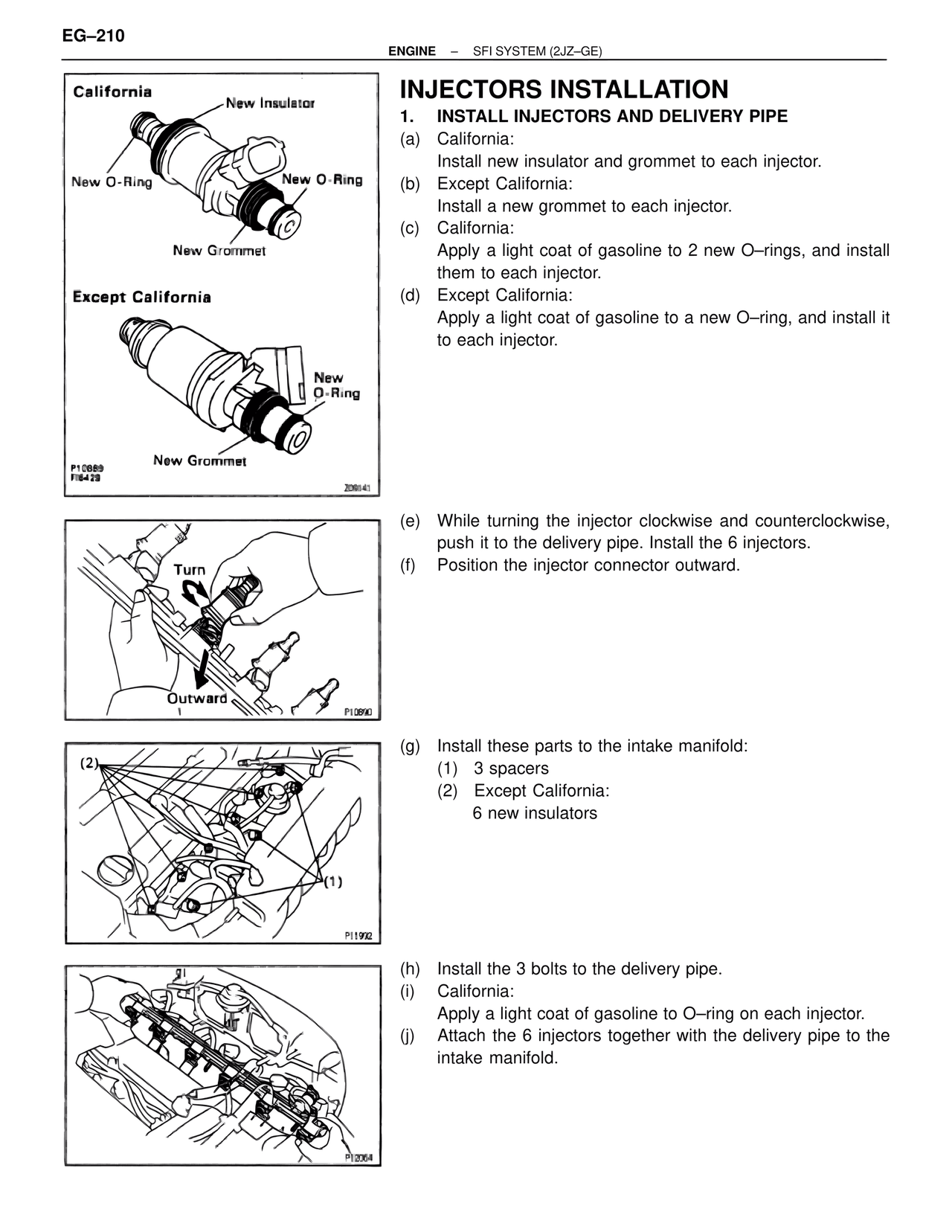 Injectors Installation — MK4 Supra SFI System 2JZ-GE, page 24