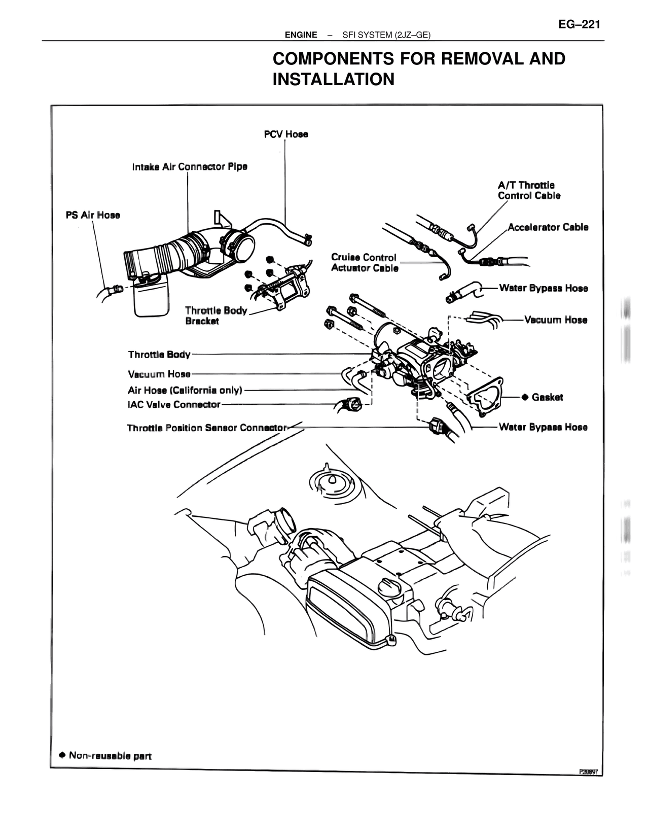 Components for Removal and Installation — MK4 Supra SFI System 2JZ-GE, page 35