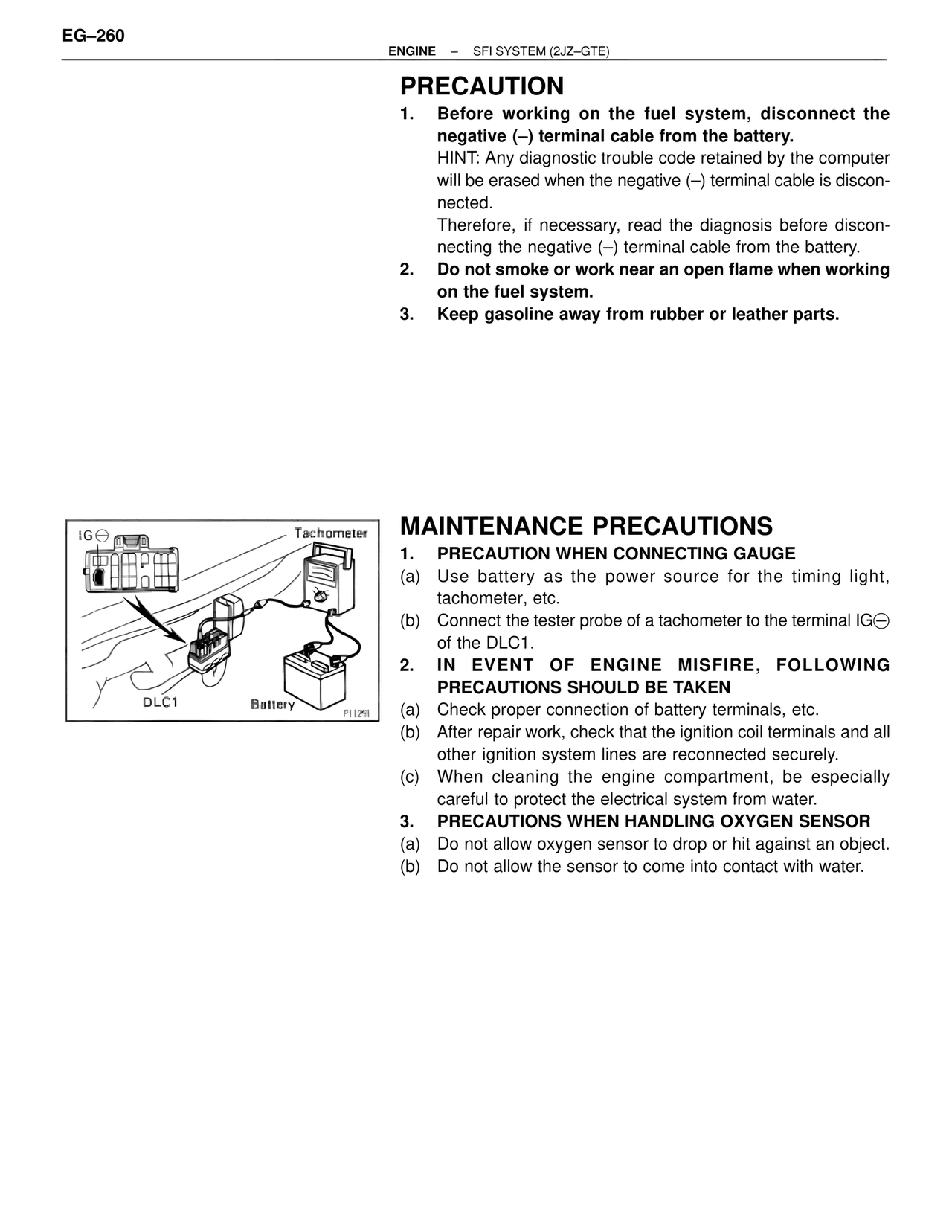 Precaution — MK4 Supra SFI System 2JZ-GTE, page 3