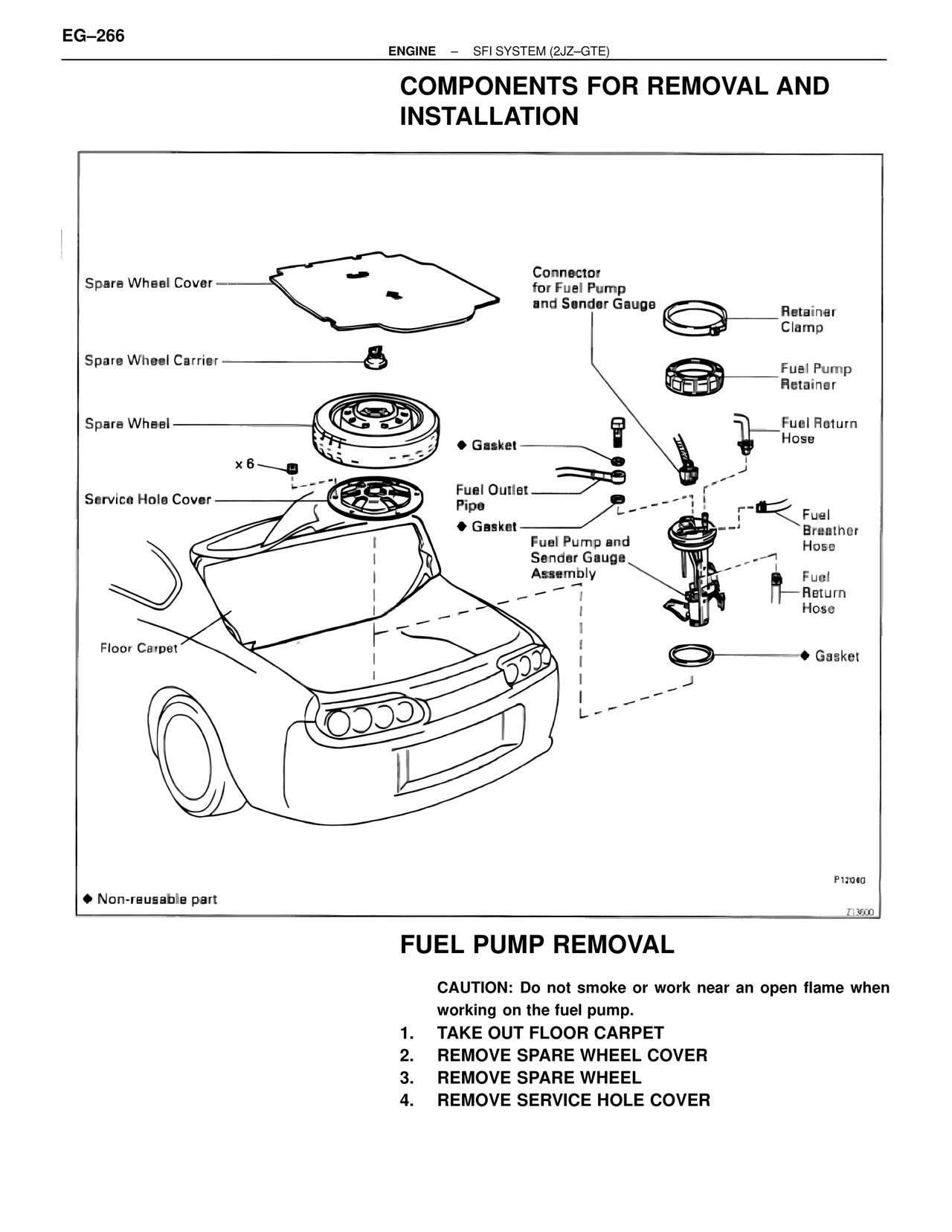 Components for Removal and Installation — MK4 Supra SFI System 2JZ-GTE, page 9