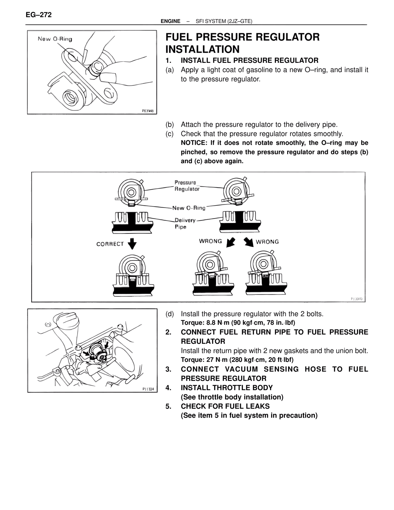 Fuel Pressure Regulator Installation — MK4 Supra SFI System 2JZ-GTE, page 15