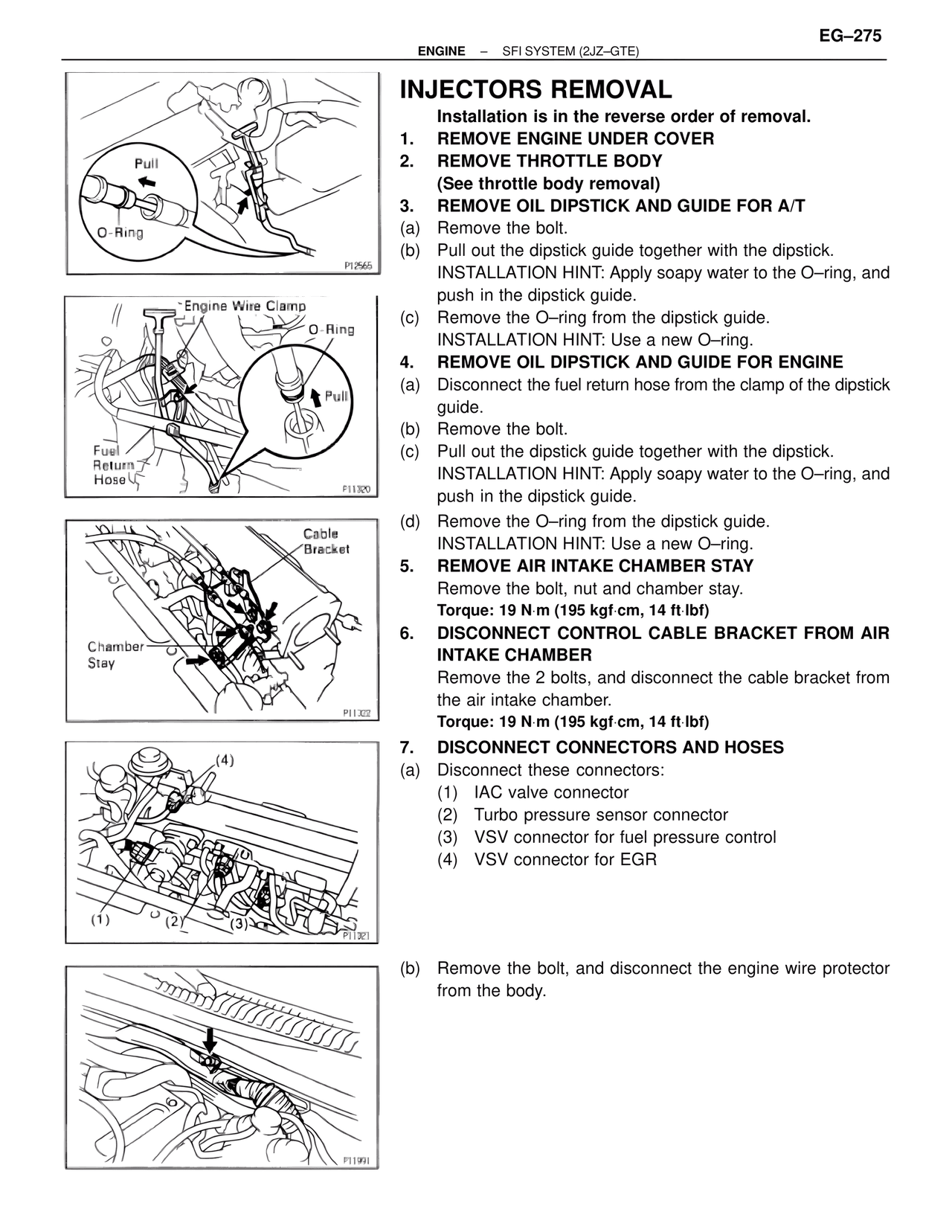 Injectors Removal — MK4 Supra SFI System 2JZ-GTE, page 18