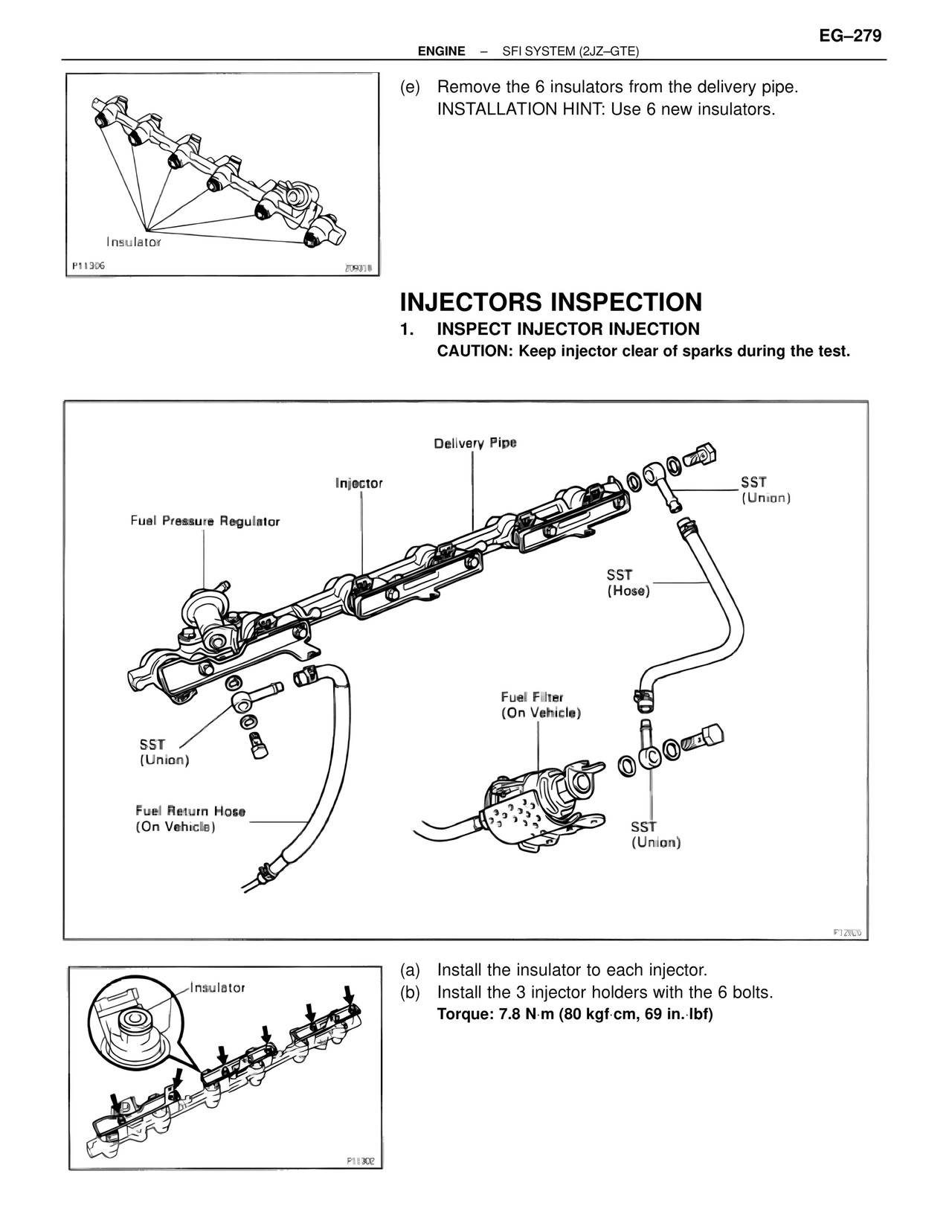 Injectors Inspection — MK4 Supra SFI System 2JZ-GTE, page 22