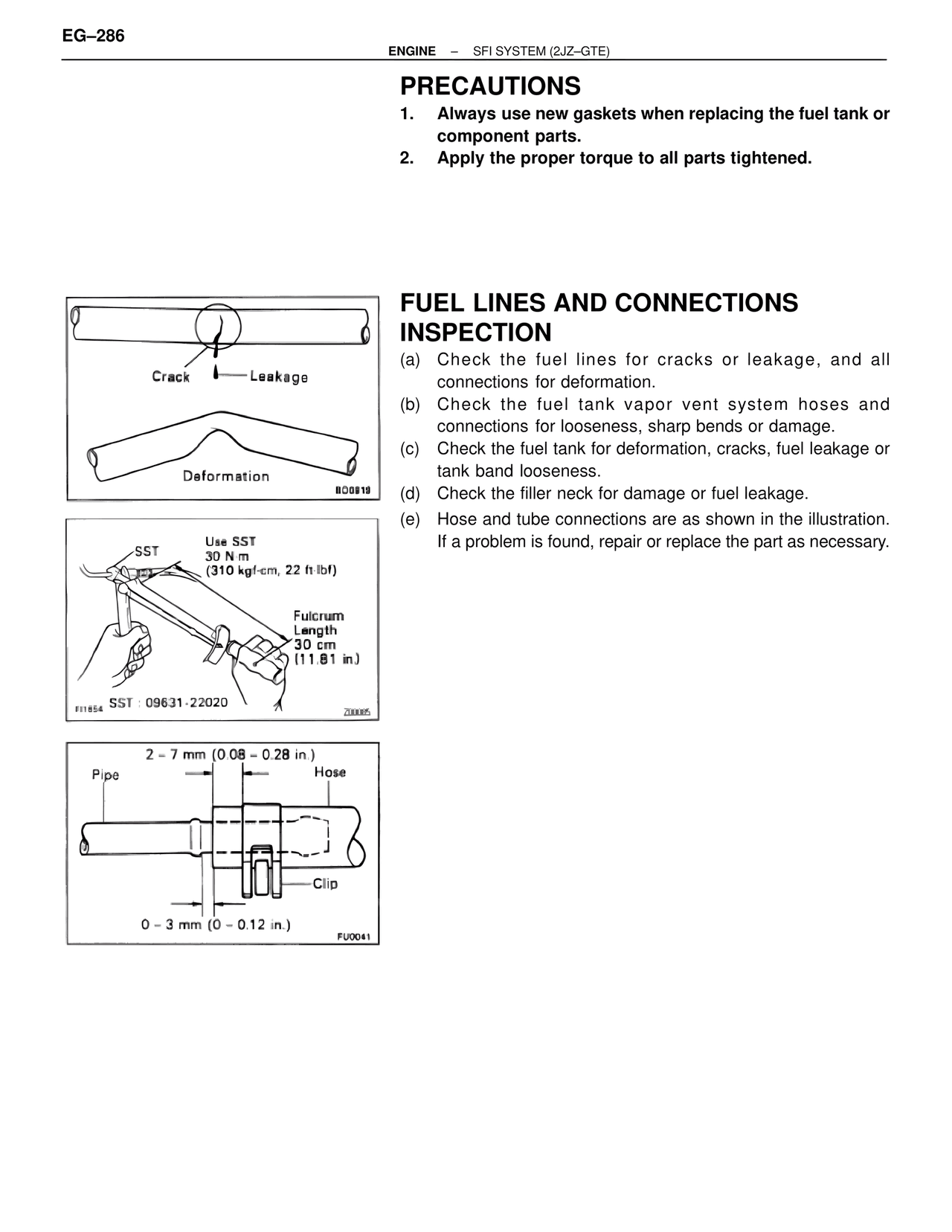 Precautions — MK4 Supra SFI System 2JZ-GTE, page 29