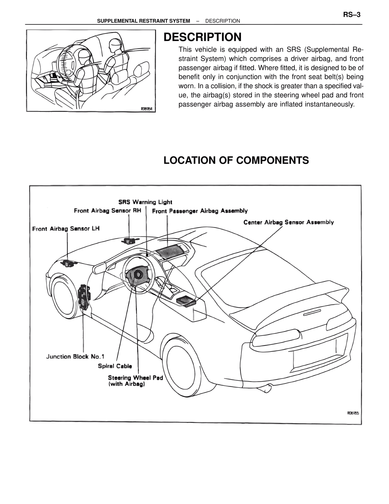 Description — MK4 Supra Supplemental Restraint System, page 3