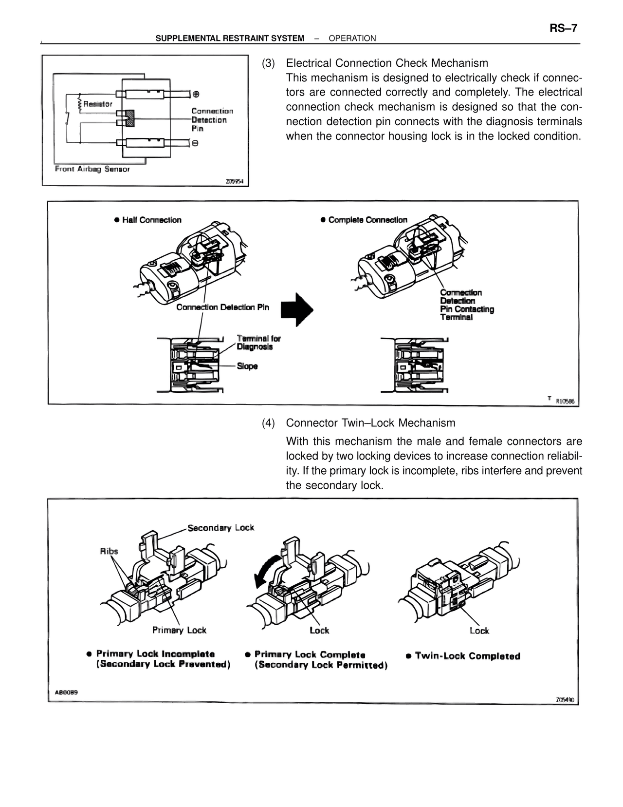 Supplemental Restraint System — MK4 Supra Supplemental Restraint System, page 7