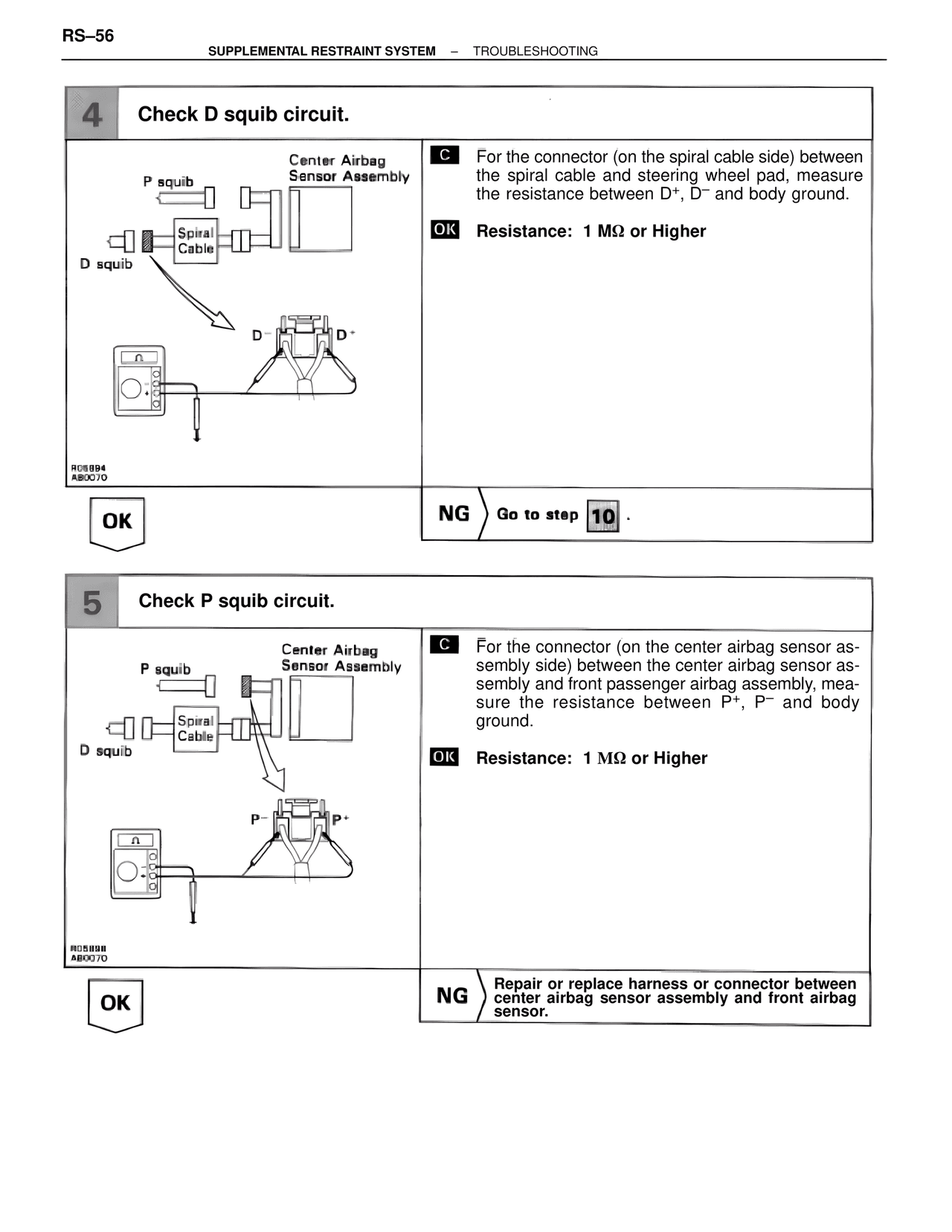 Supplemental Restraint System — MK4 Supra Supplemental Restraint System, page 56