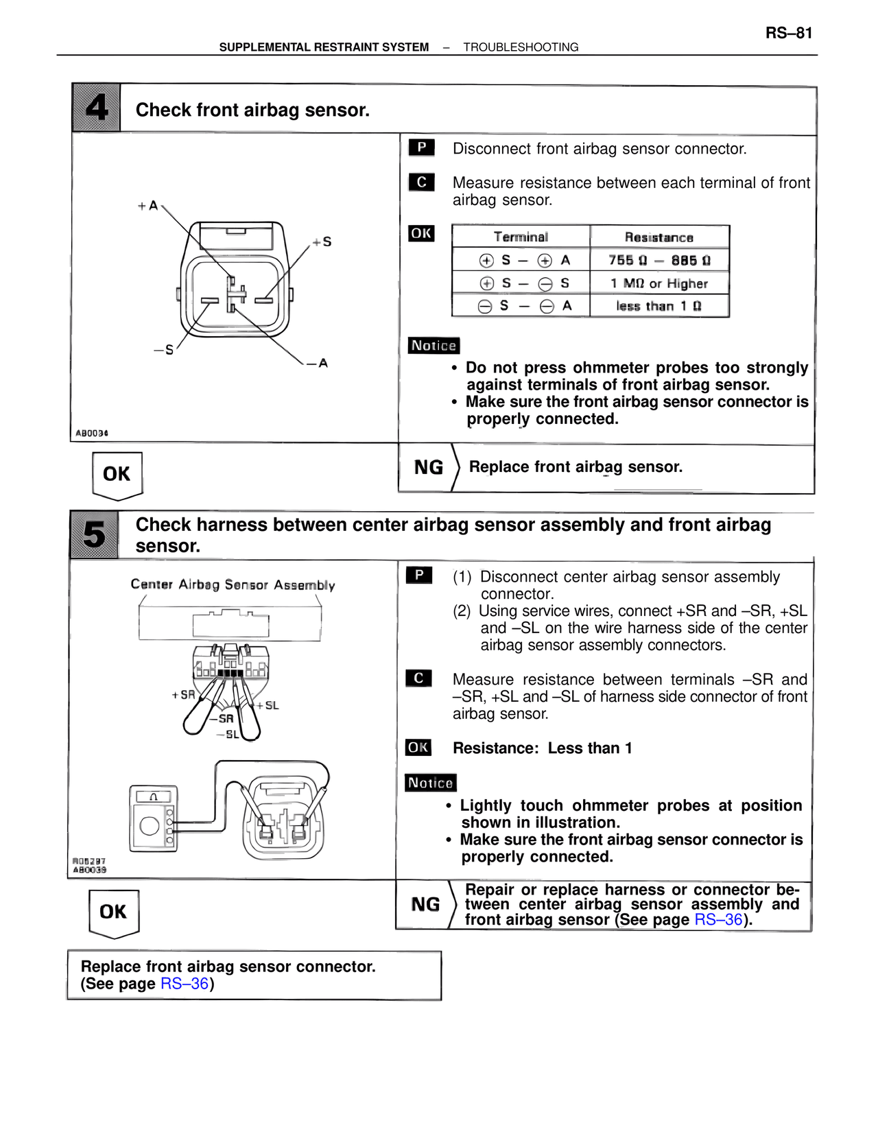 Supplemental Restraint System — MK4 Supra Supplemental Restraint System, page 81