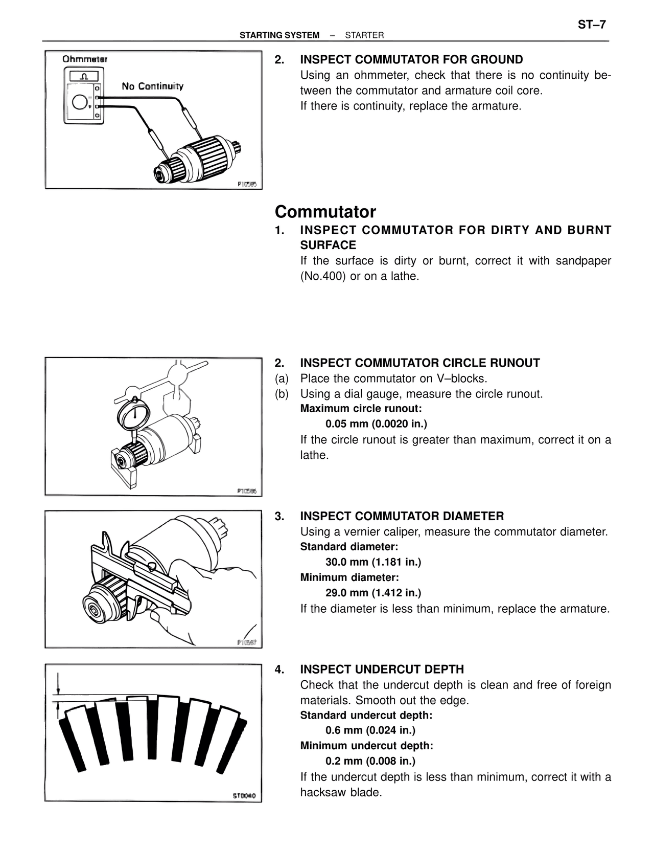 Commutator — MK4 Supra Starting System, page 7