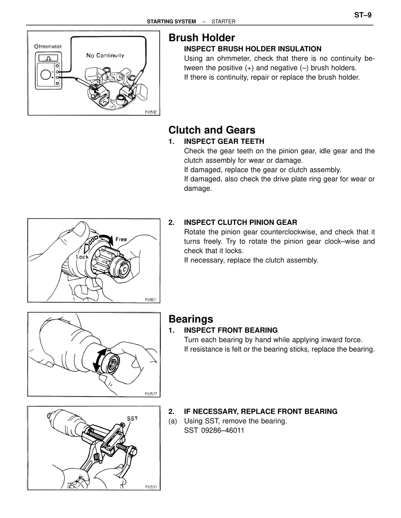 Brush Holder — MK4 Supra Starting System, page 9
