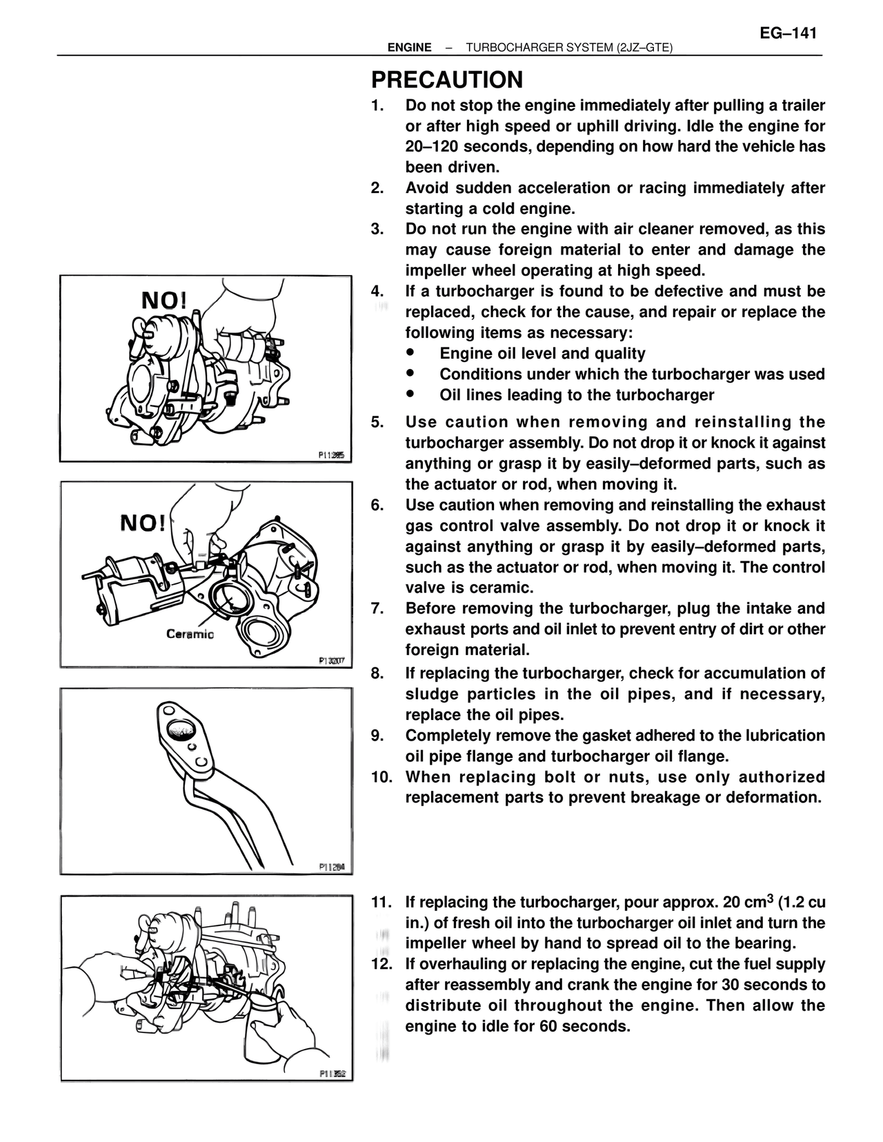 Precaution — MK4 Supra Turbocharger System 2JZ-GTE, page 2