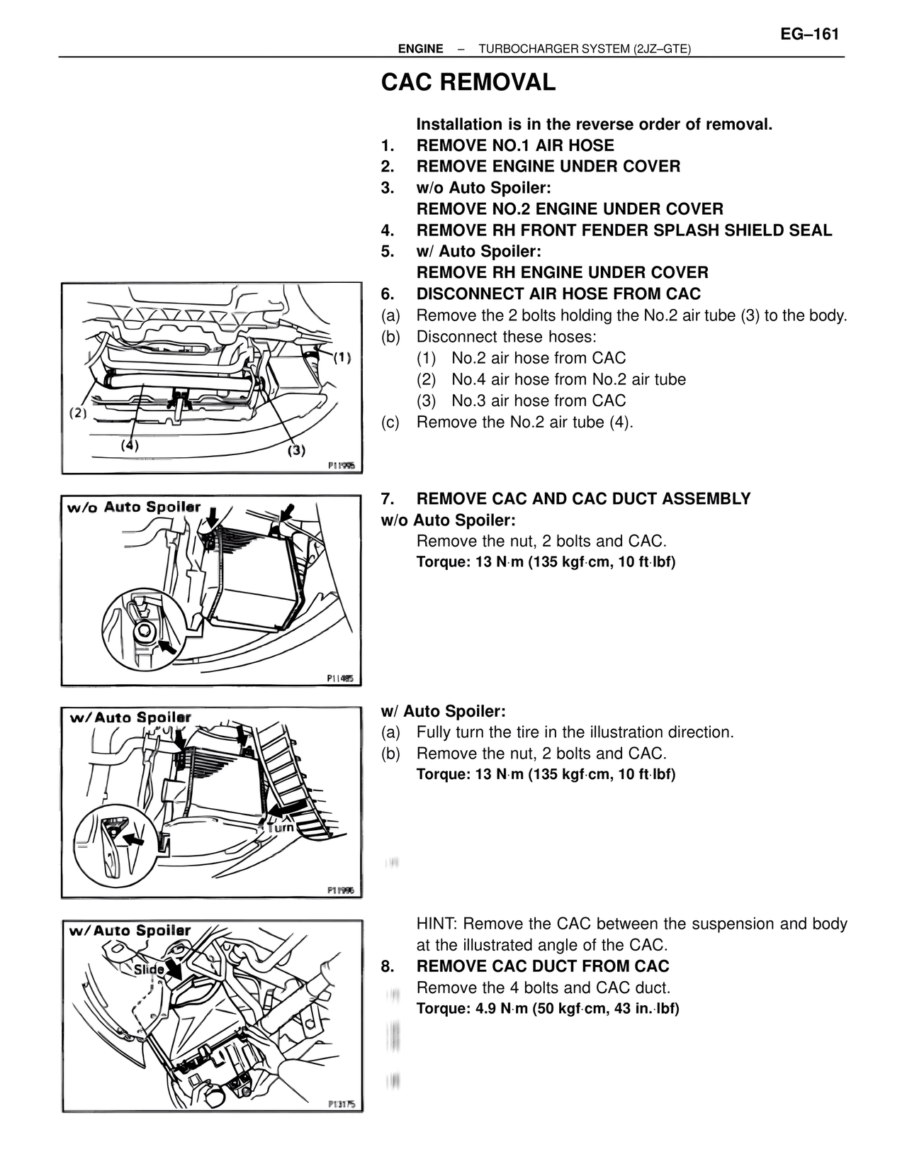 Cac Removal — MK4 Supra Turbocharger System 2JZ-GTE, page 22