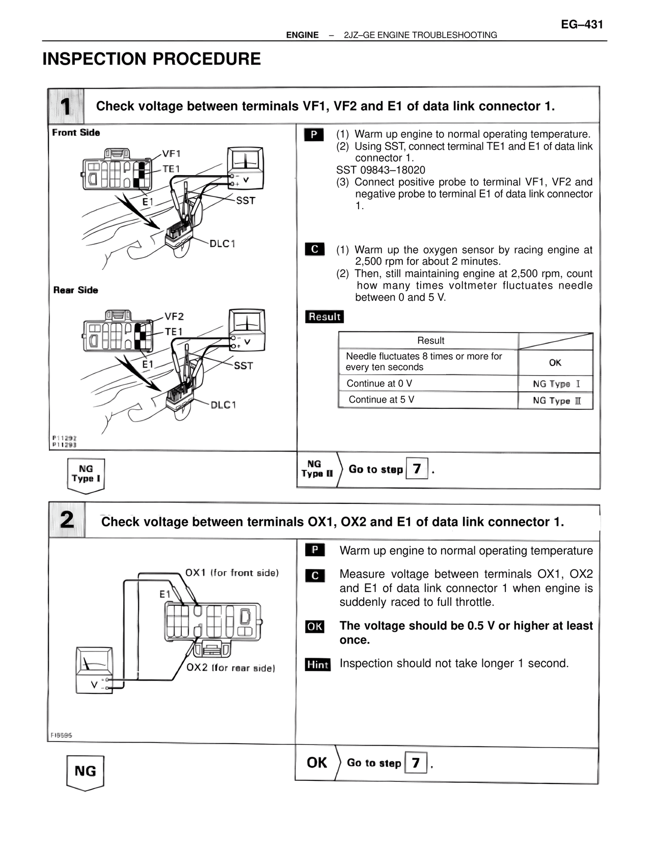Inspection Procedure — MK4 Supra Troubleshooting 2JZ-GE, page 51