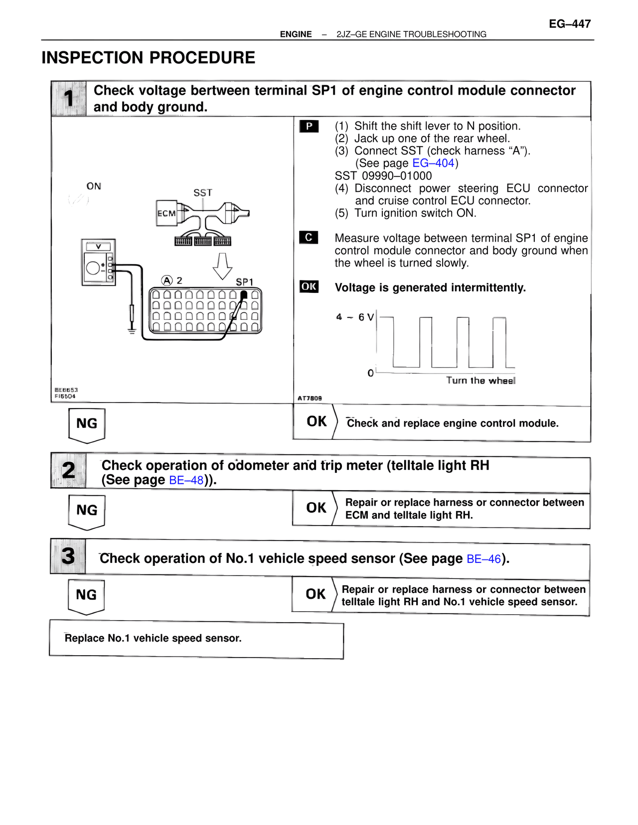 Inspection Procedure — MK4 Supra Troubleshooting 2JZ-GE, page 67