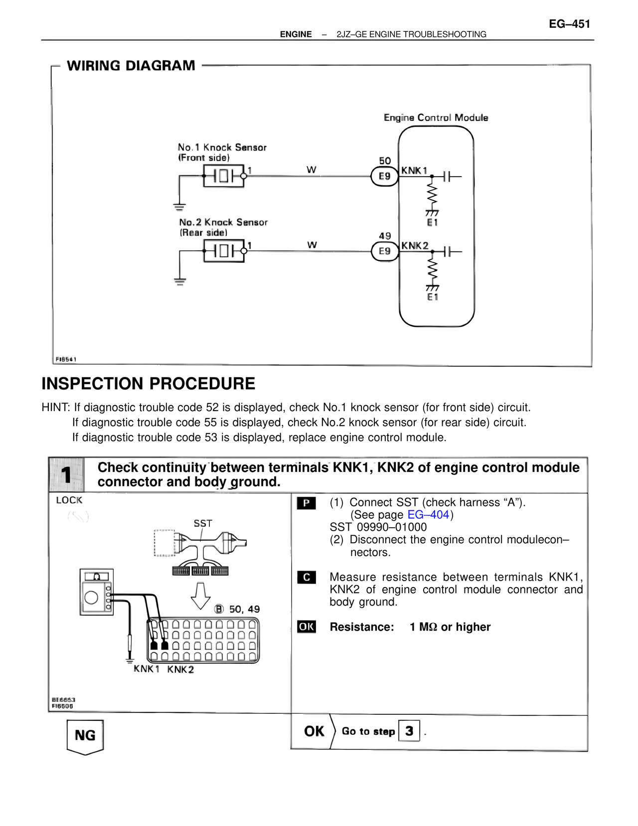 Inspection Procedure — MK4 Supra Troubleshooting 2JZ-GE, page 71
