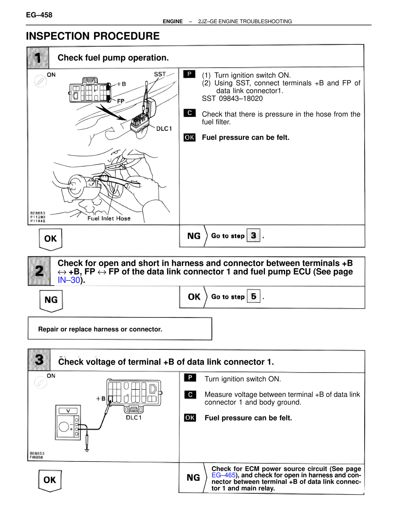 Inspection Procedure — MK4 Supra Troubleshooting 2JZ-GE, page 78