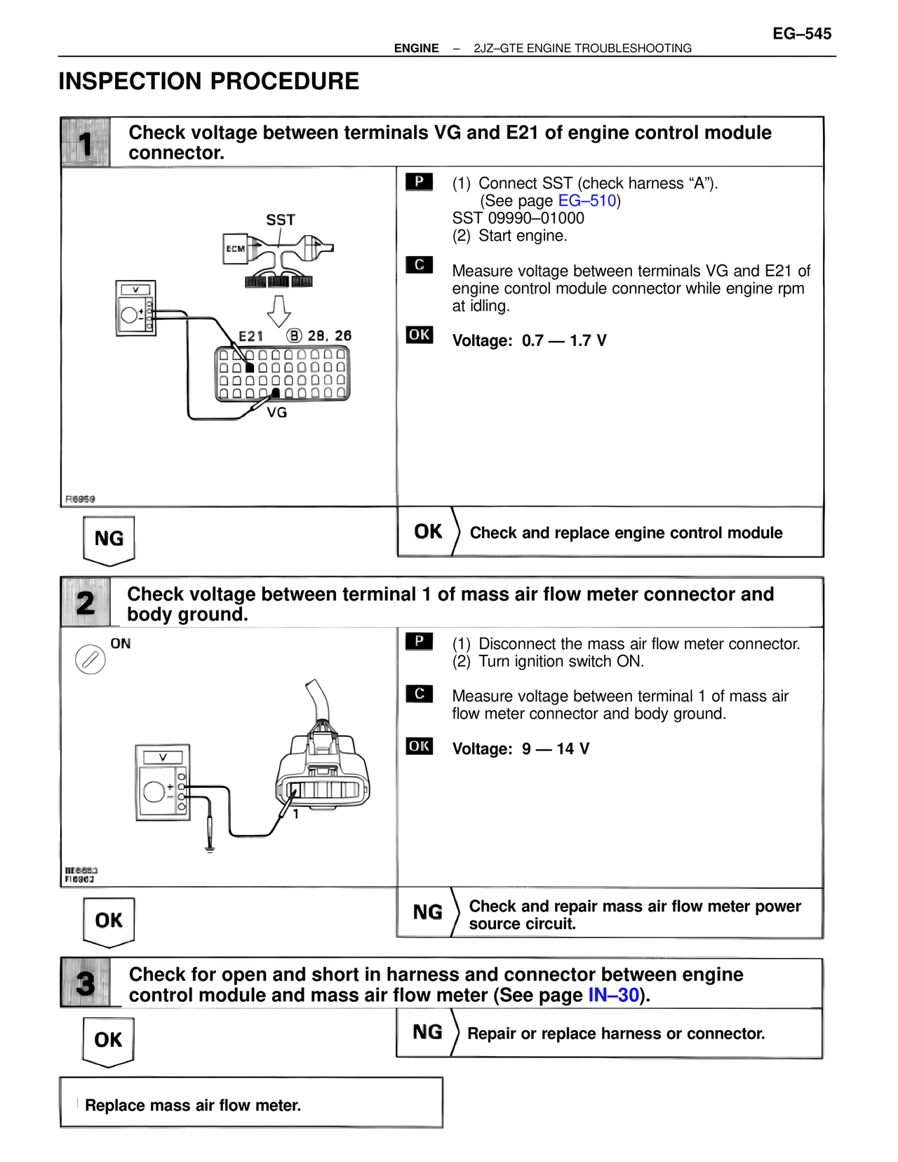 Inspection Procedure — MK4 Supra Troubleshooting 2JZ-GTE, page 59