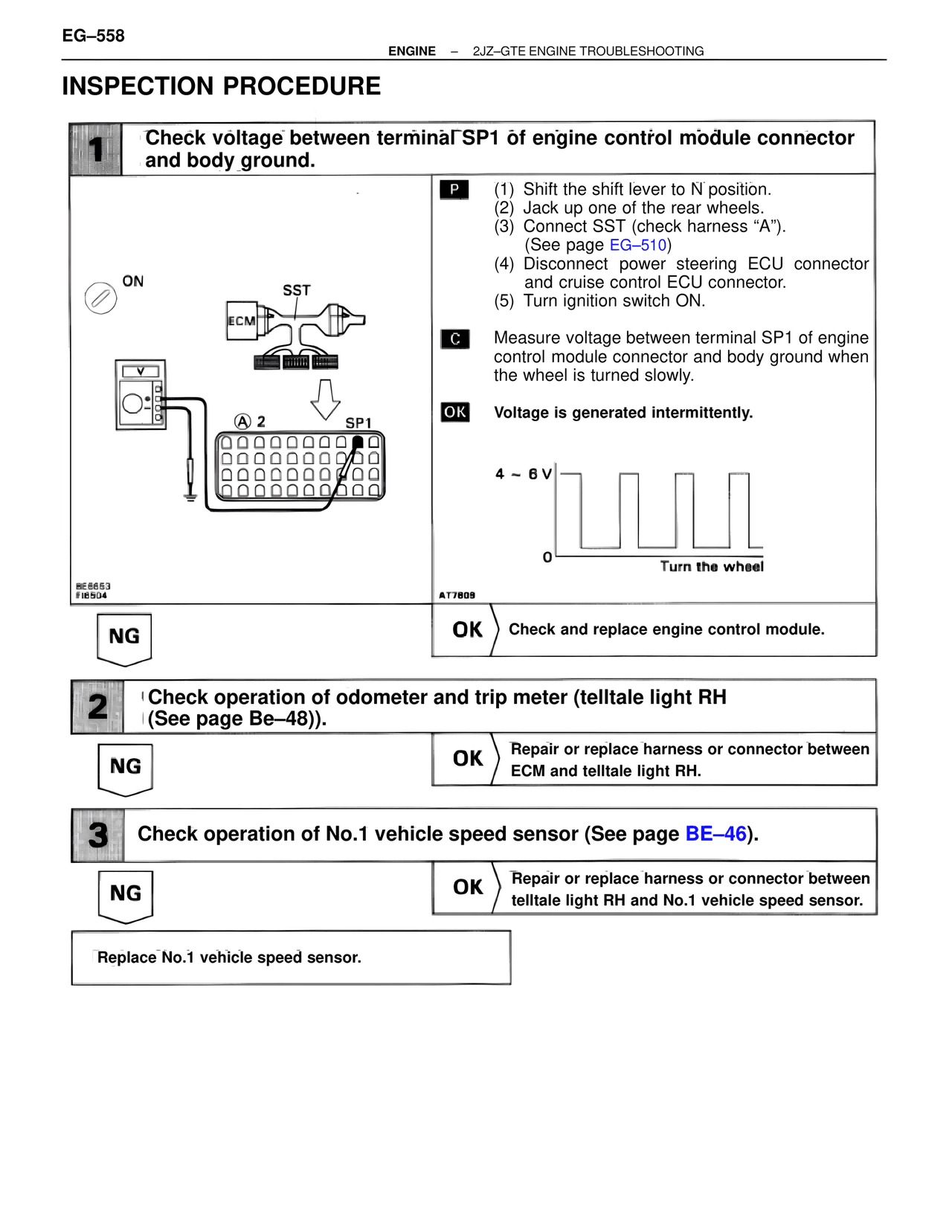 Inspection Procedure — MK4 Supra Troubleshooting 2JZ-GTE, page 72