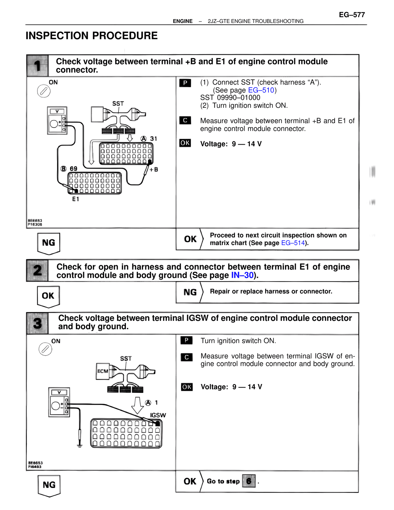 Inspection Procedure — MK4 Supra Troubleshooting 2JZ-GTE, page 91