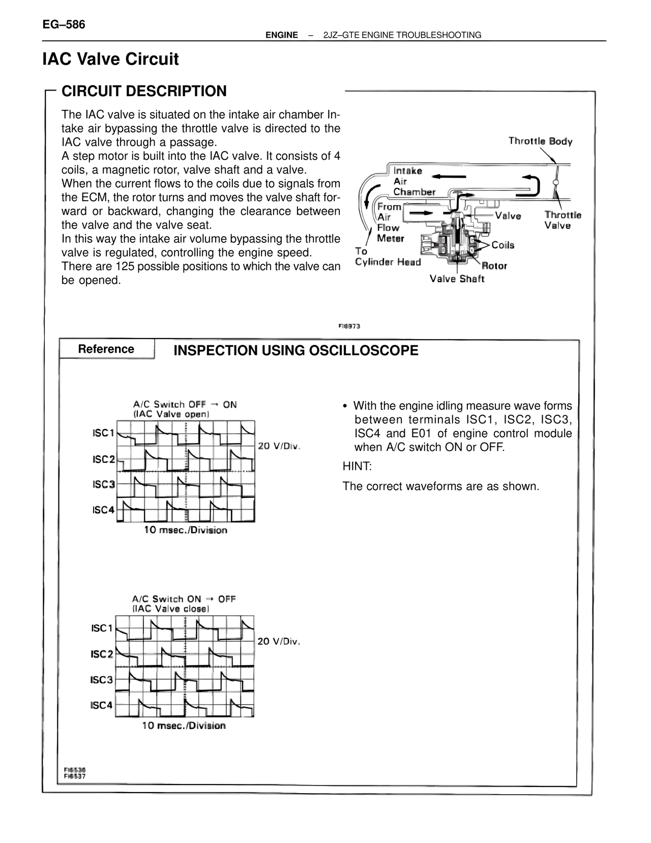 IAC Valve Circuit — MK4 Supra Troubleshooting 2JZ-GTE, page 100
