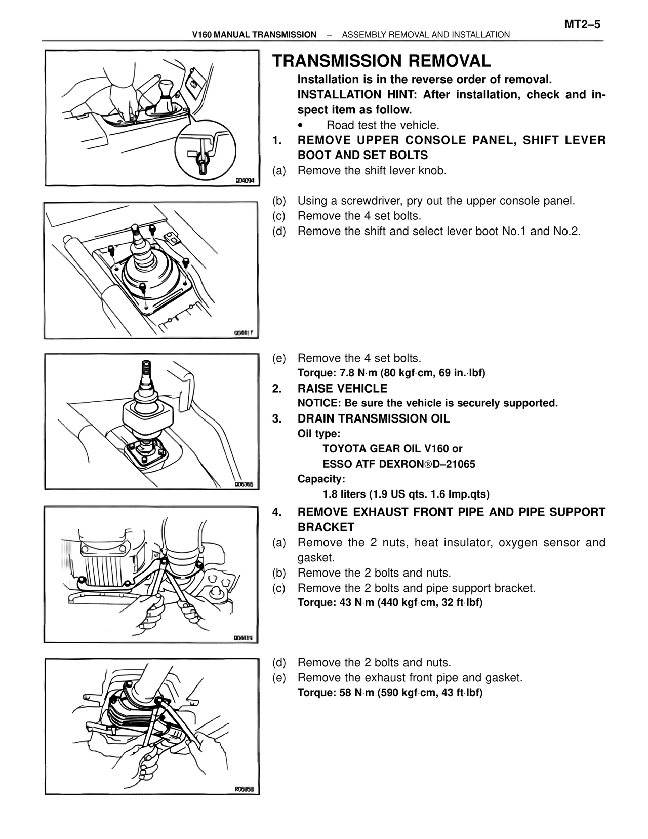 Transmission Removal — MK4 Supra V160/V161 Manual Transmission, page 6