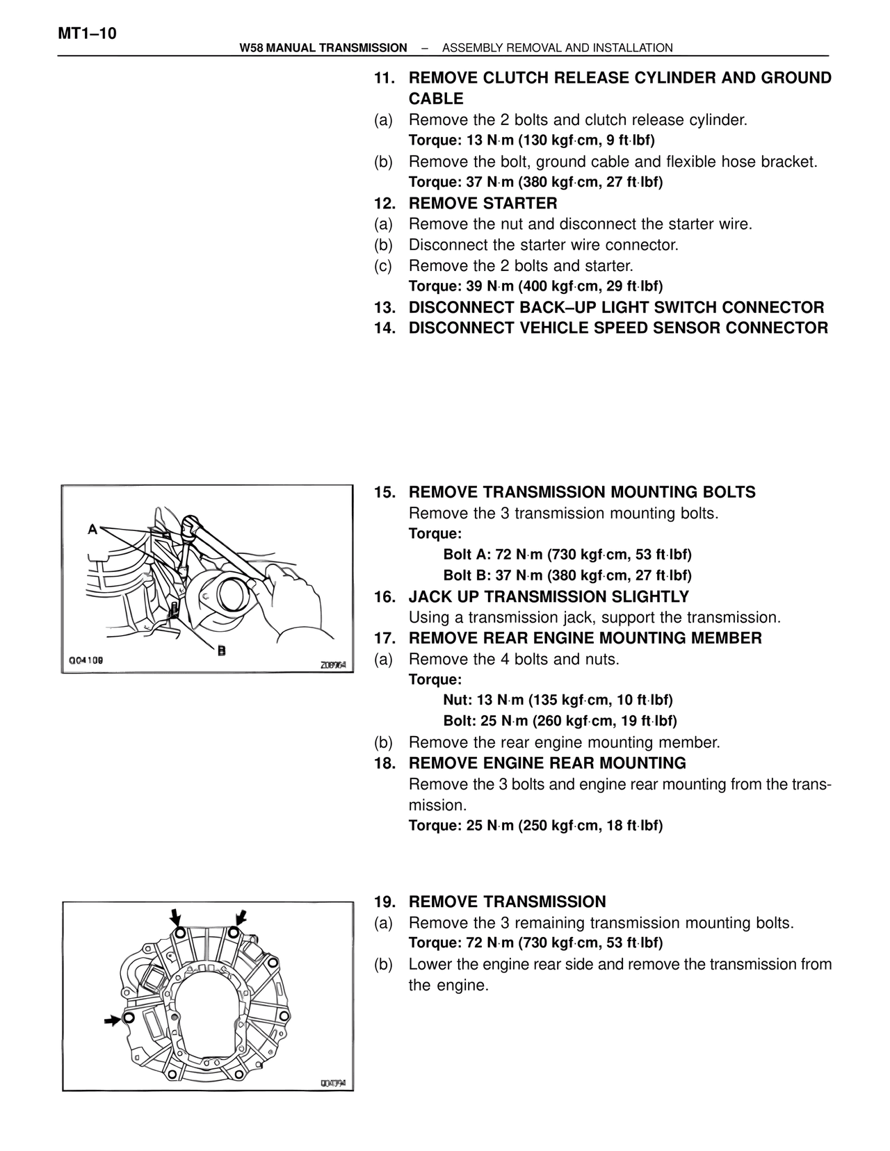 W58 Manual Transmission — MK4 Supra W58 Manual Transmission, page 11