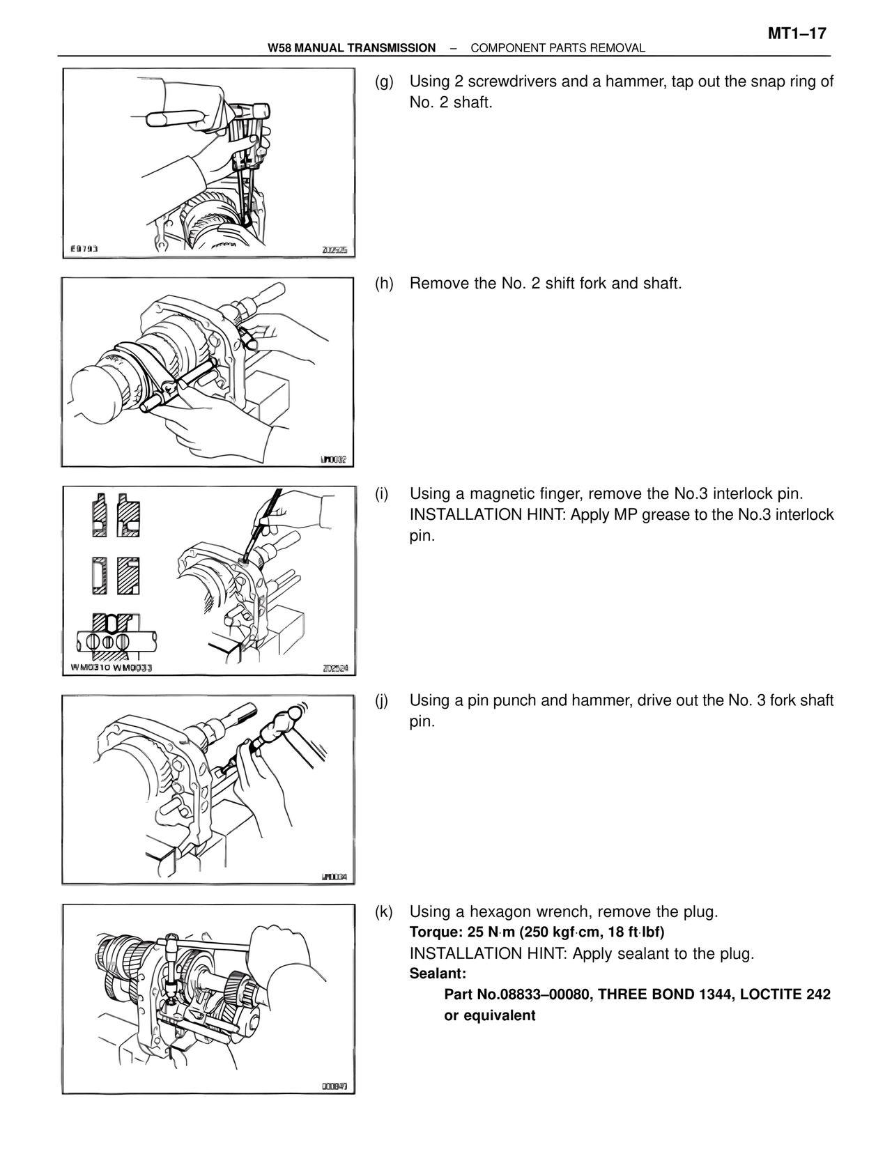 W58 Manual Transmission — MK4 Supra W58 Manual Transmission, page 18