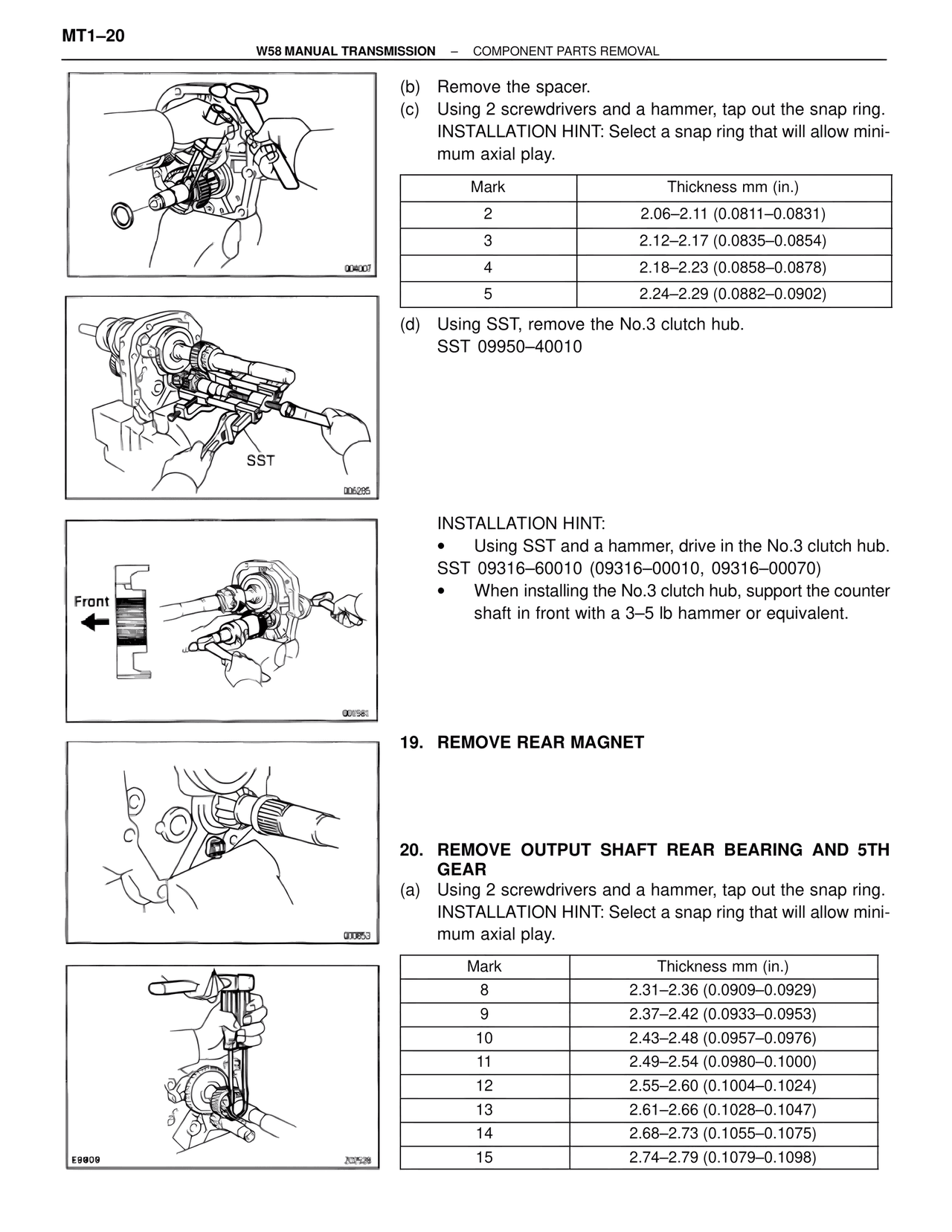 W58 Manual Transmission — MK4 Supra W58 Manual Transmission, page 21
