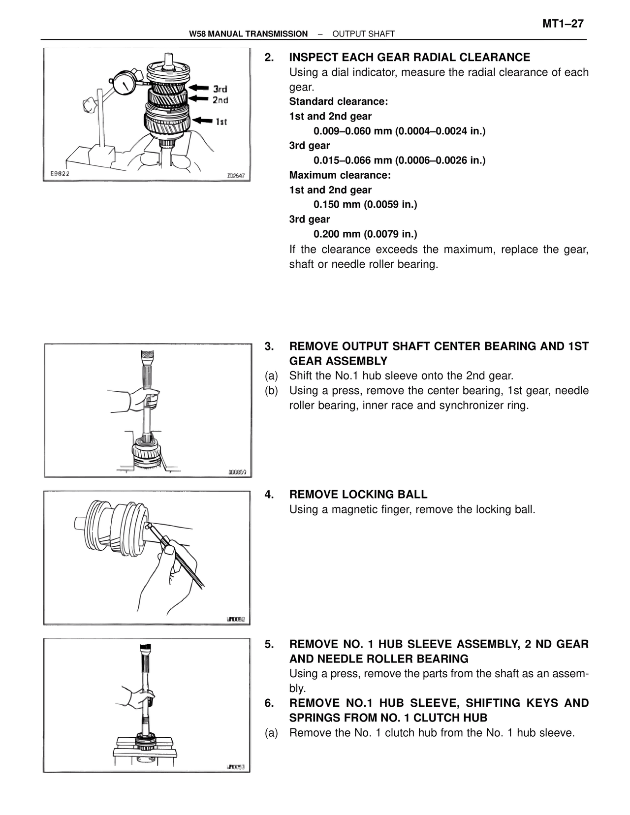 Output Shaft — MK4 Supra W58 Manual Transmission, page 28