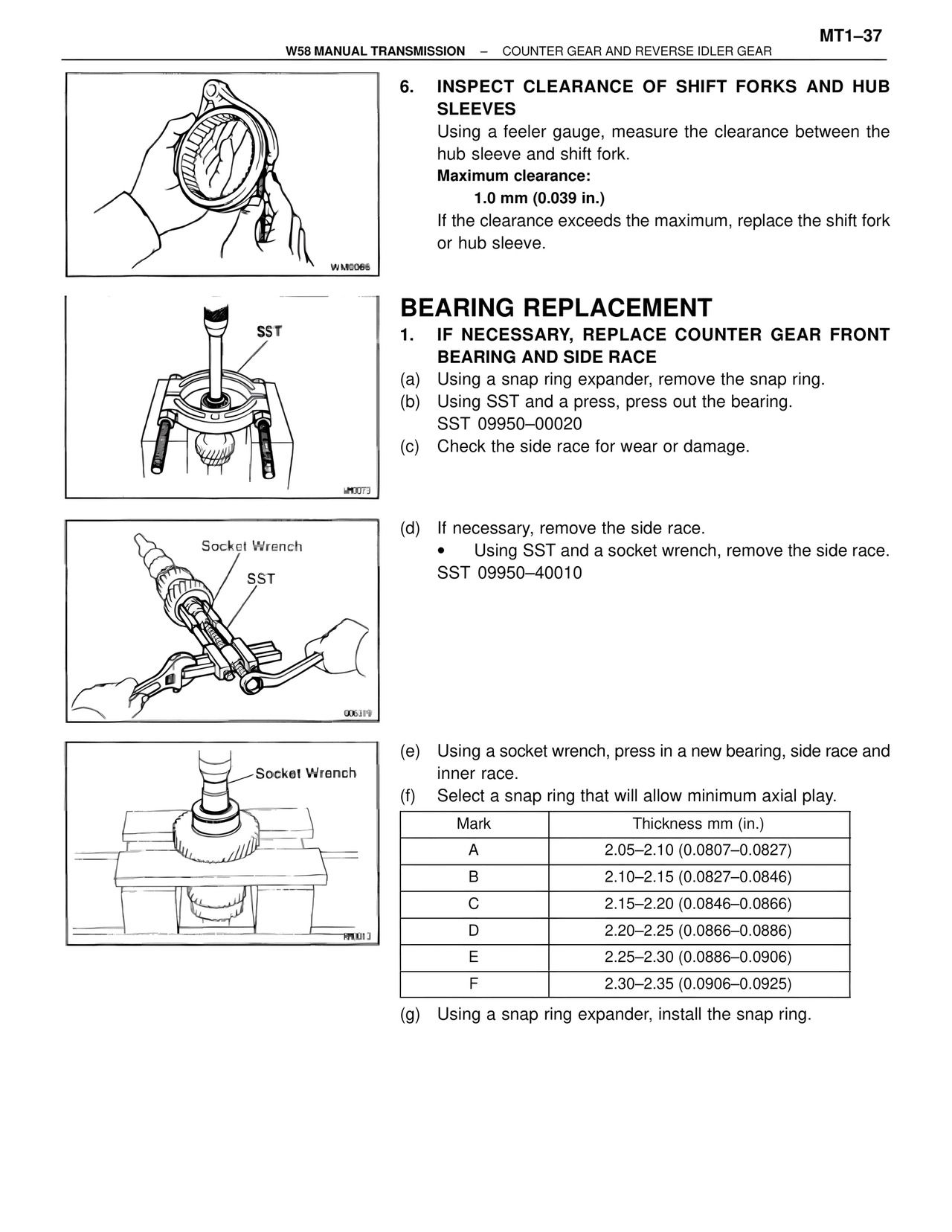 Bearing Replacement — MK4 Supra W58 Manual Transmission, page 38