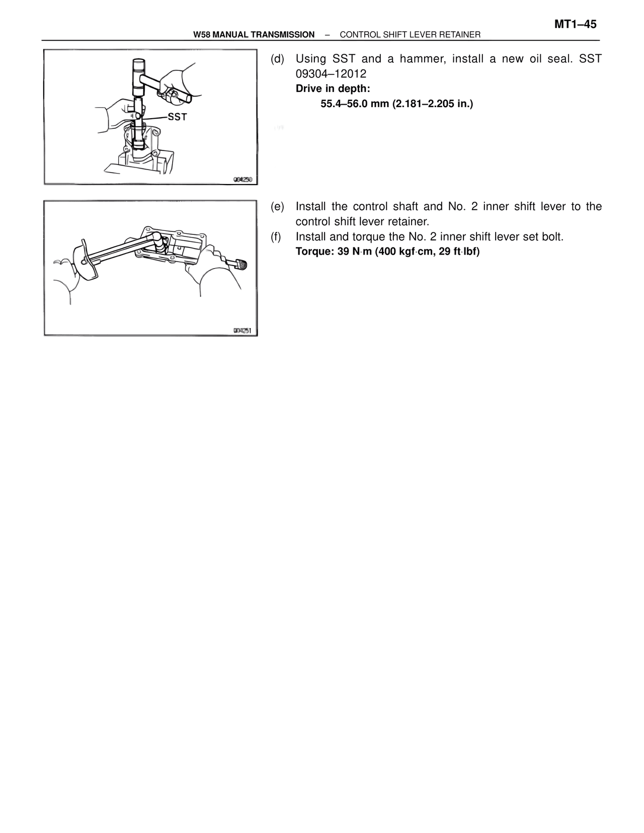 W58 Manual Transmission — MK4 Supra W58 Manual Transmission, page 46