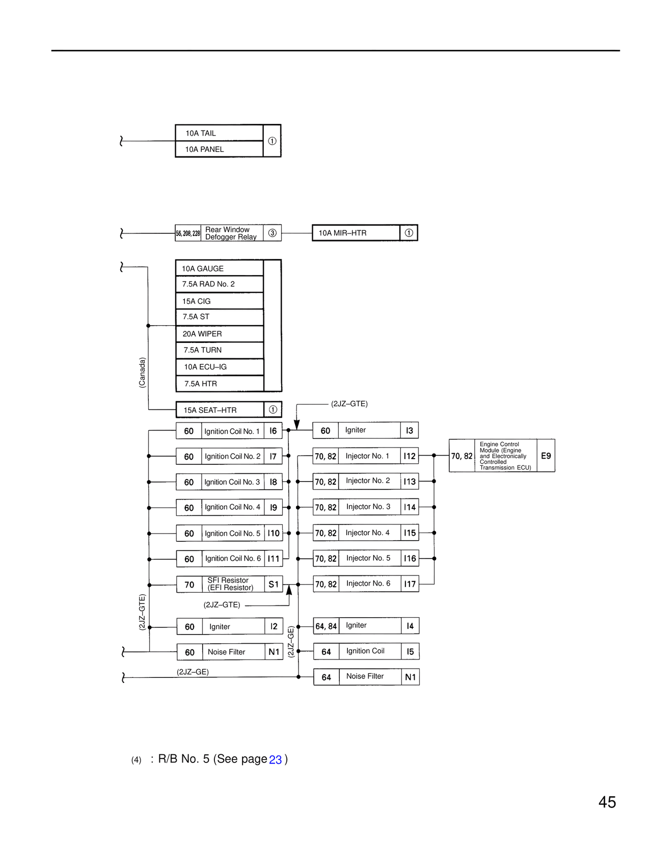 Wiring Diagrams — MK4 Supra Wiring Diagrams, page 46