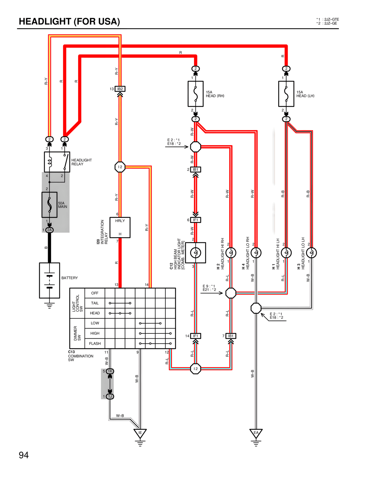 Wiring Diagrams — MK4 Supra Wiring Diagrams, page 92