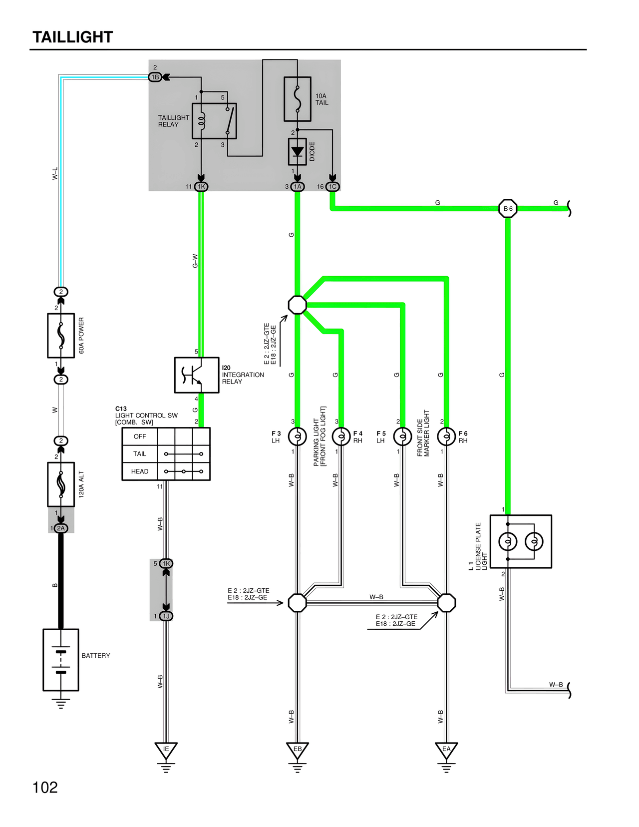 Wiring Diagrams — MK4 Supra Wiring Diagrams, page 100