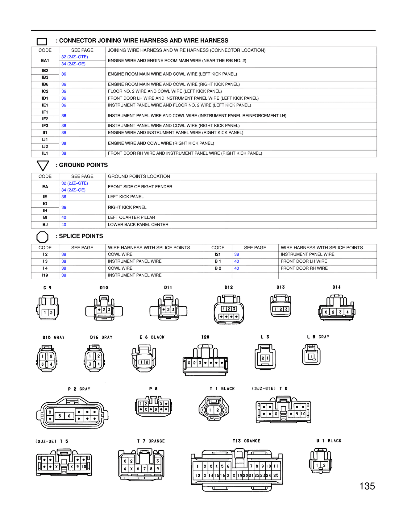 Wiring Diagrams — MK4 Supra Wiring Diagrams, page 133