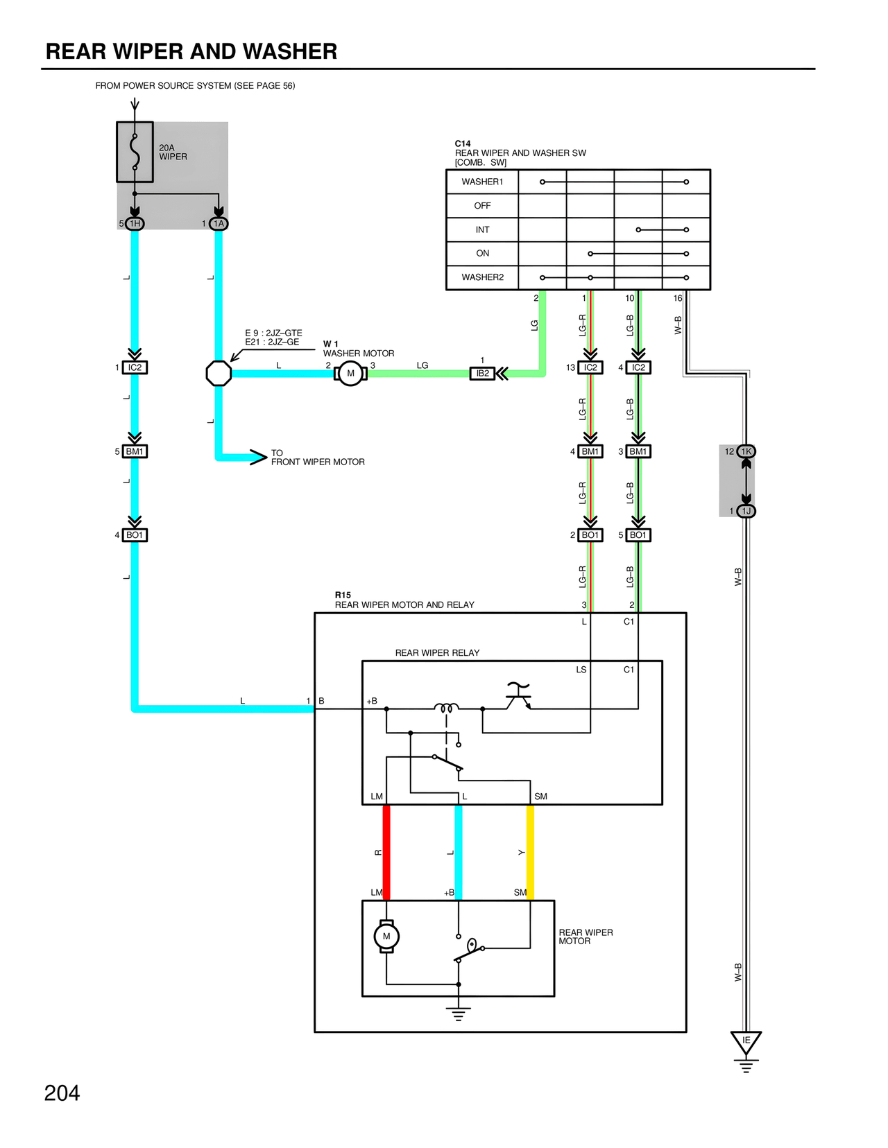 Wiring Diagrams — MK4 Supra Wiring Diagrams, page 201
