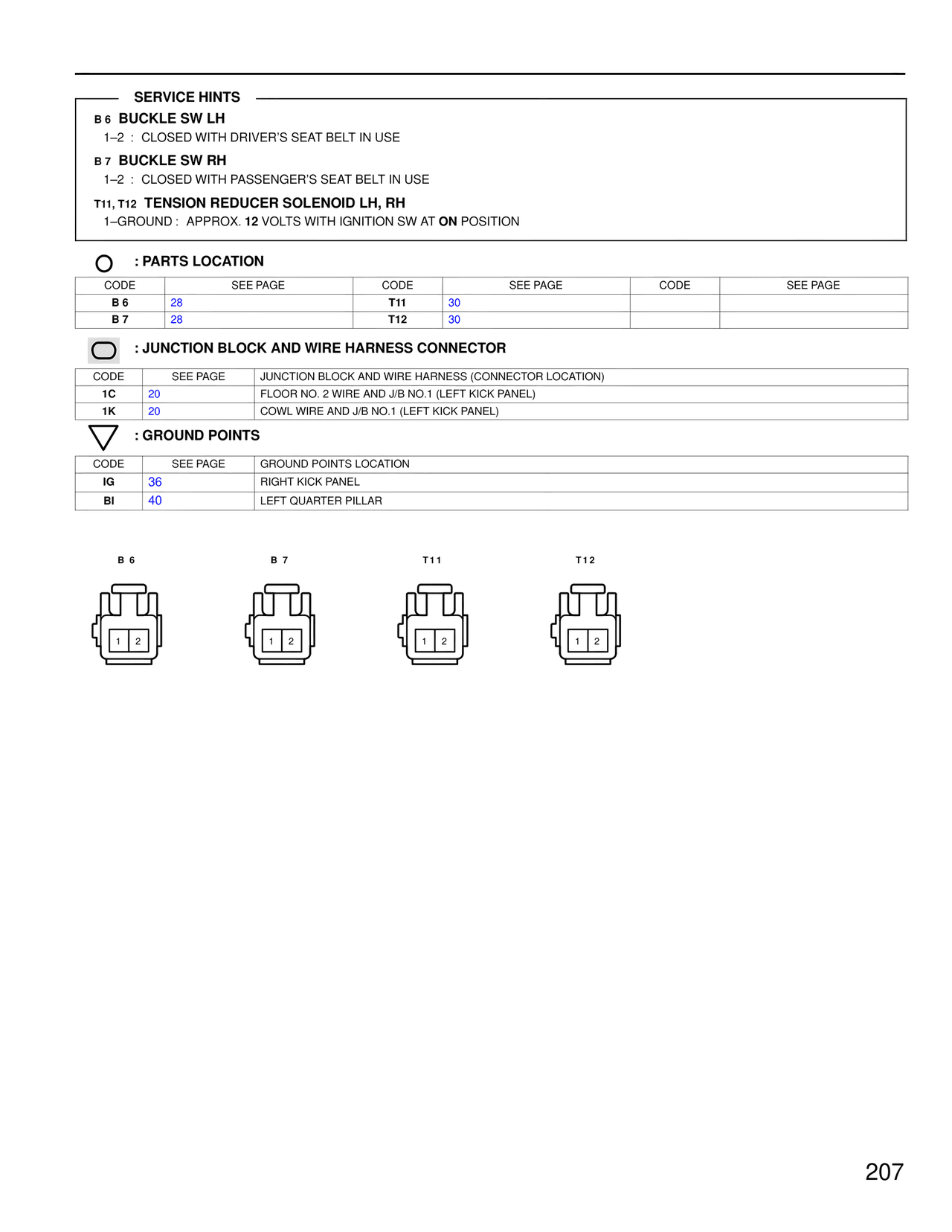 Service Hints — MK4 Supra Wiring Diagrams, page 204