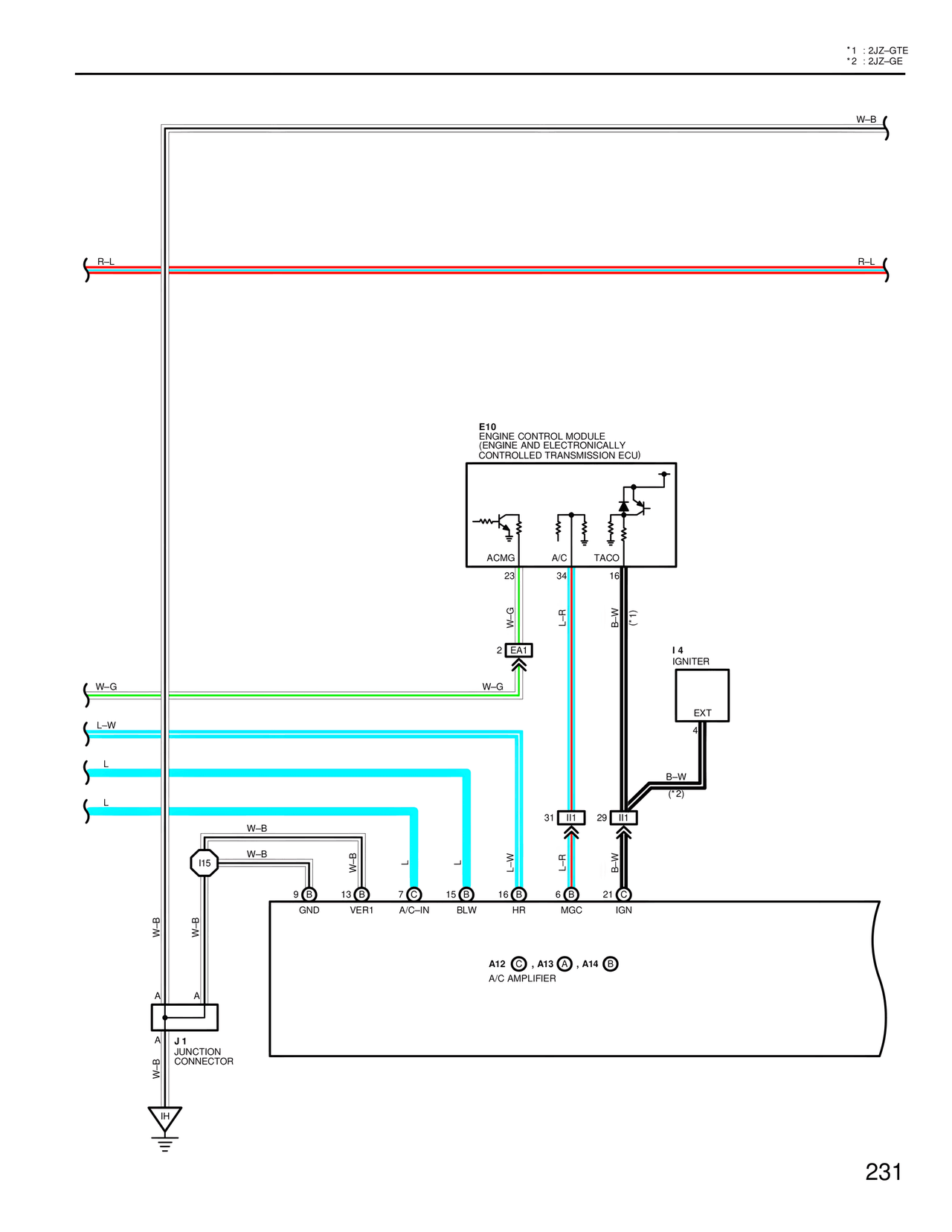 Wiring Diagrams — MK4 Supra Wiring Diagrams, page 226