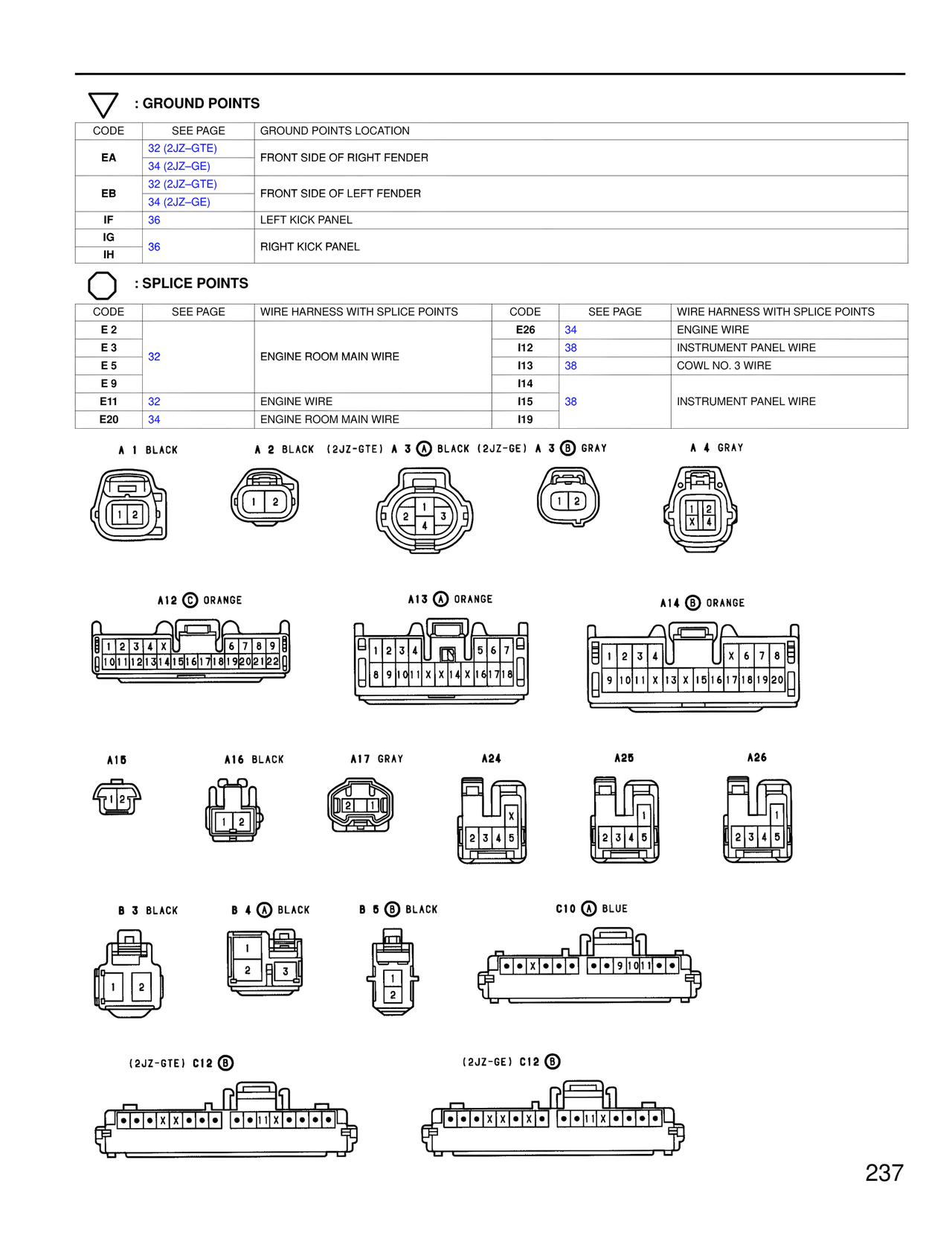 Wiring Diagrams — MK4 Supra Wiring Diagrams, page 232