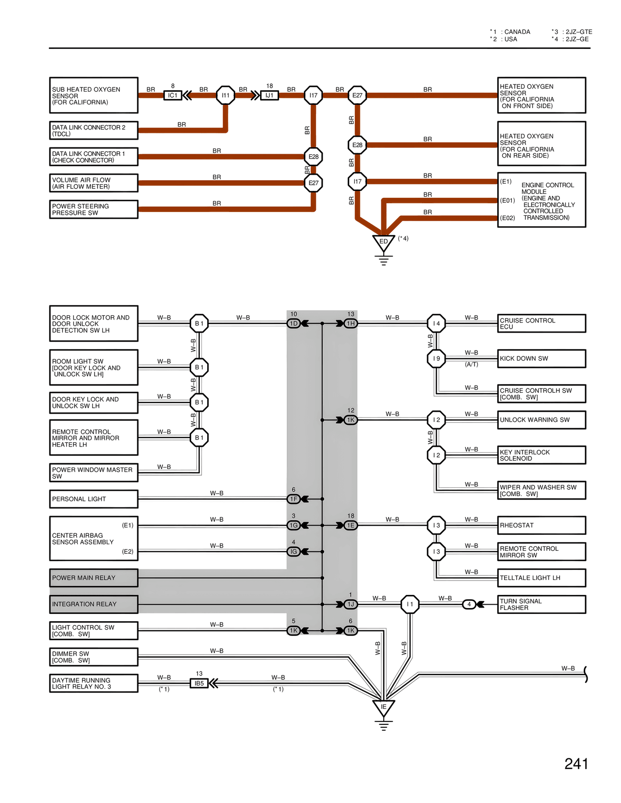 Wiring Diagrams — MK4 Supra Wiring Diagrams, page 235