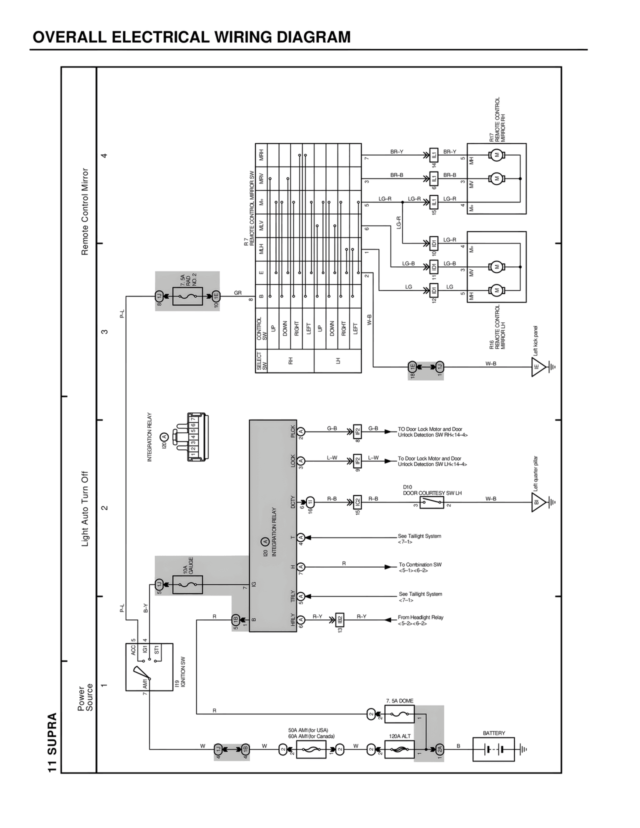 Wiring Diagrams — MK4 Supra Wiring Diagrams, page 256